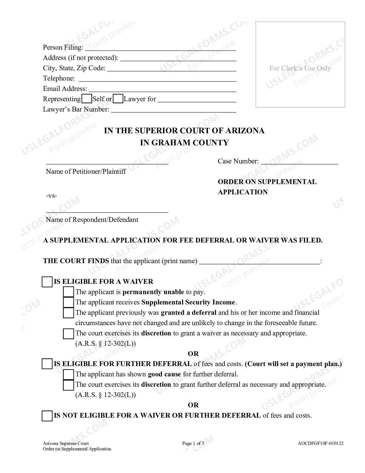 Preview Supplemental Deferral/WaiverC20