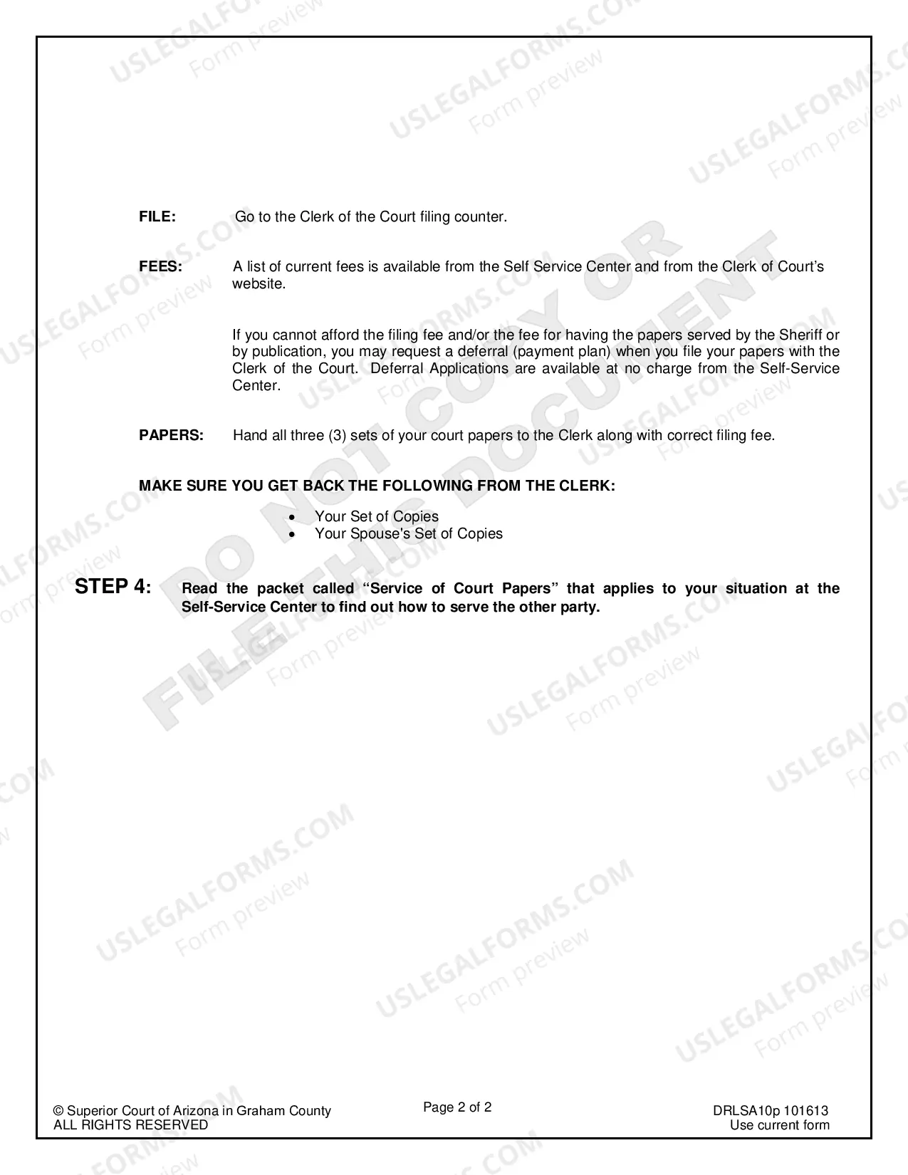 Preview Petition for Legal Separation without Minor Children for Petitioner Only