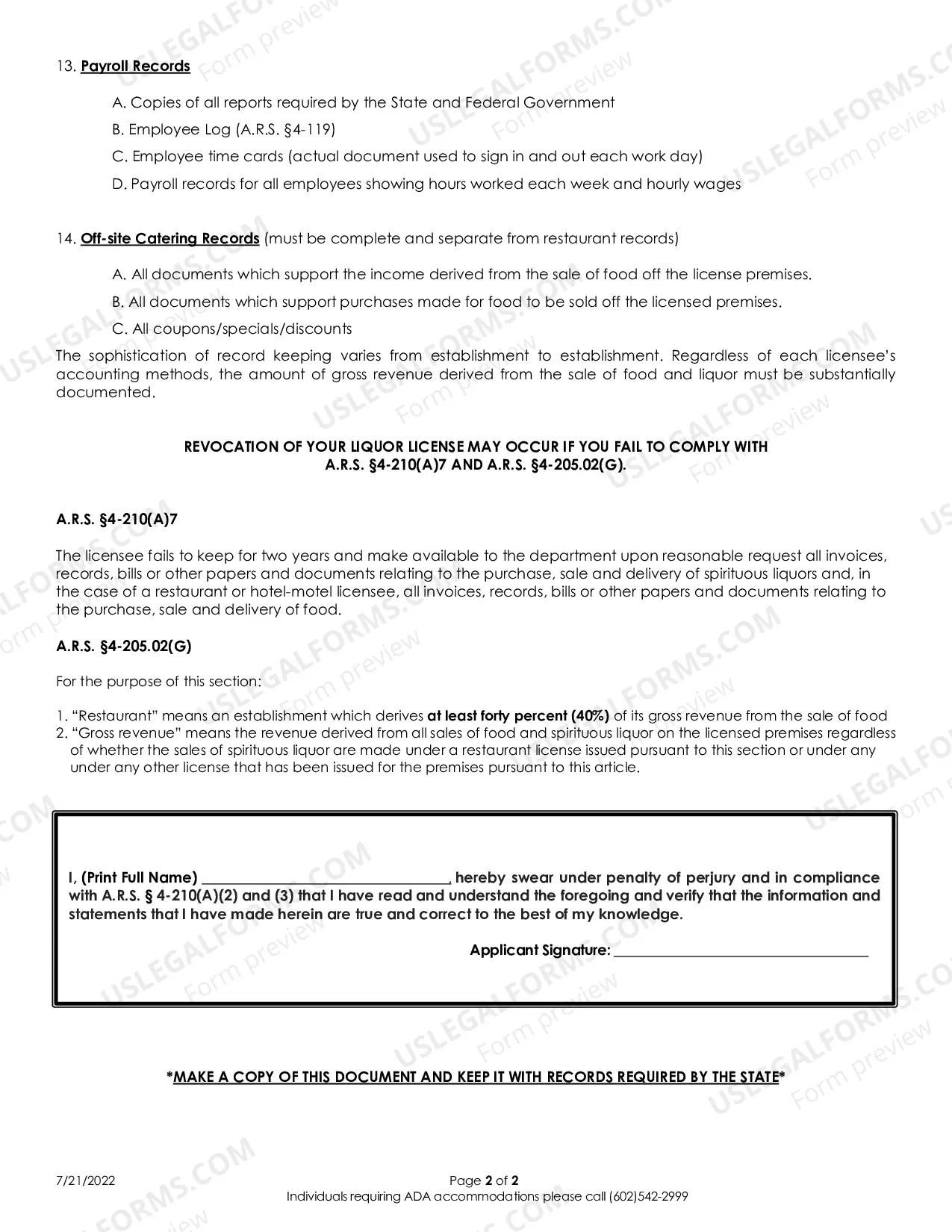 Preview Records Required For Audit Series 11 And Series 12