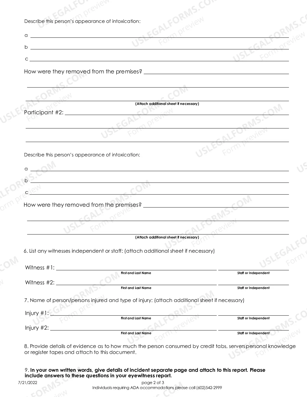 Preview Service Refusal Report
