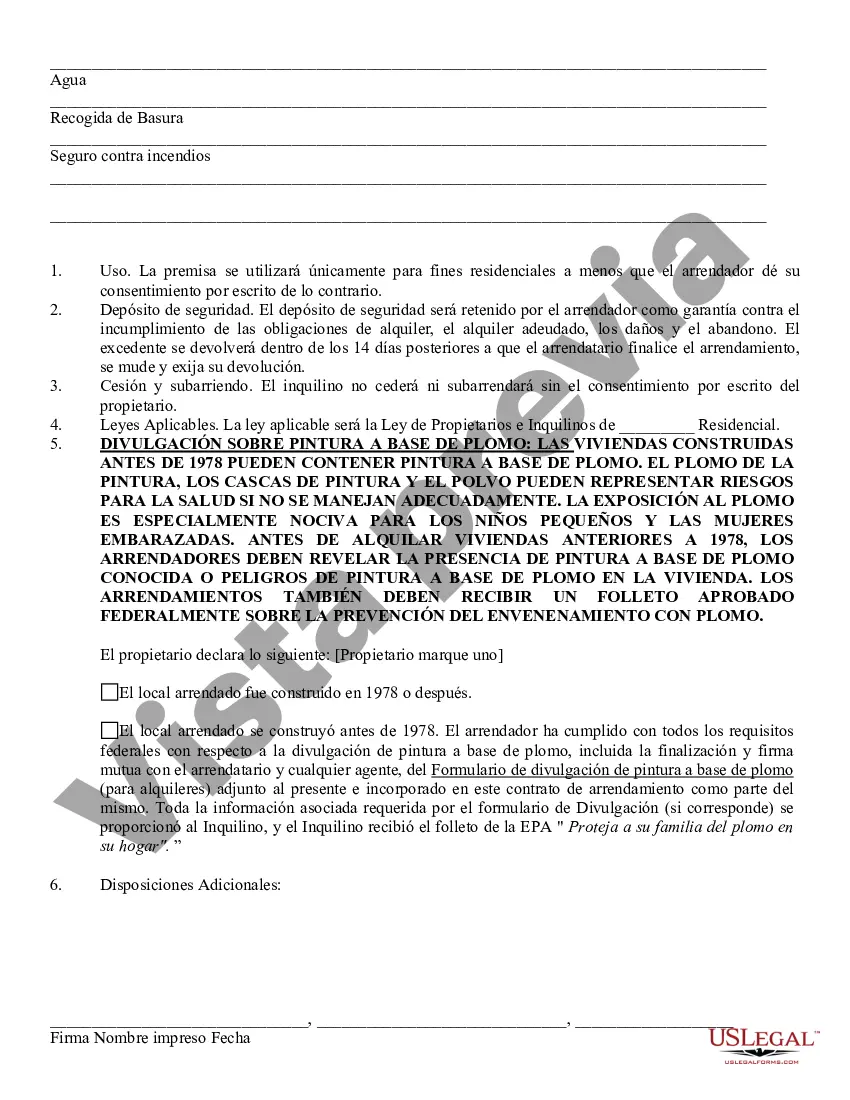 Preview Arrendamiento residencial - Alquiler - Formulario corto 1