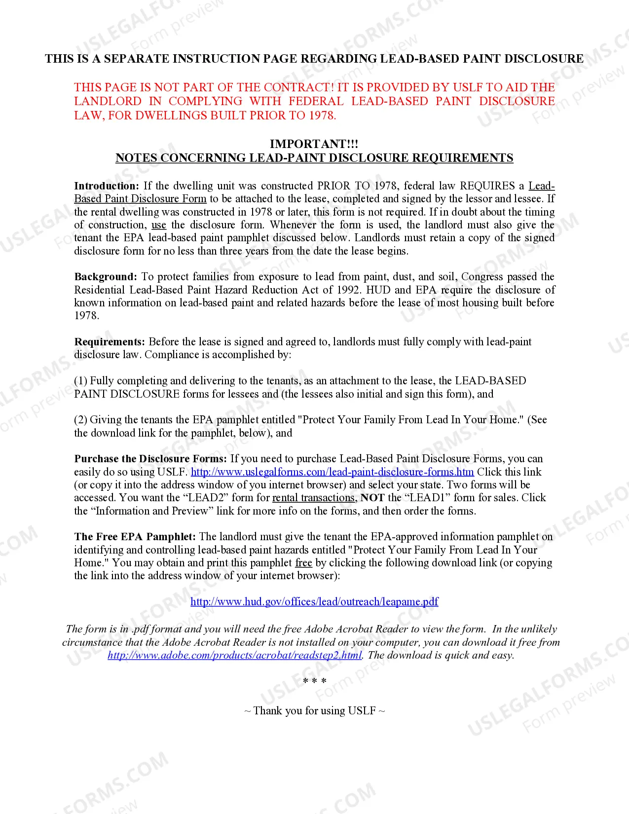 Preview Lease House, Unfurnished