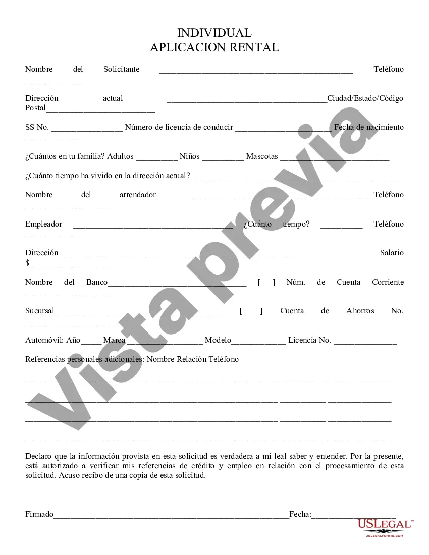 Preview Solicitud de Alquiler para Particular