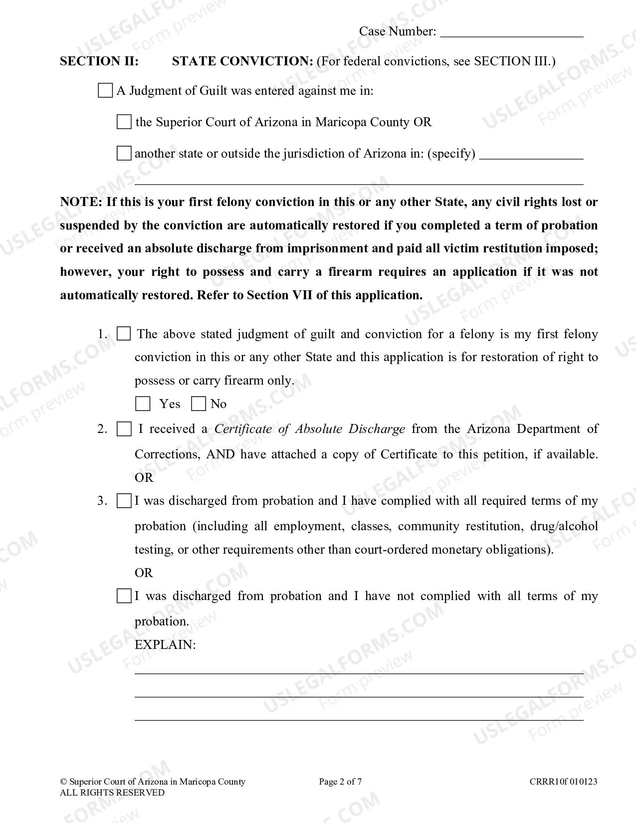 Preview Application To Restore Civil Rights Set Aside Judgment