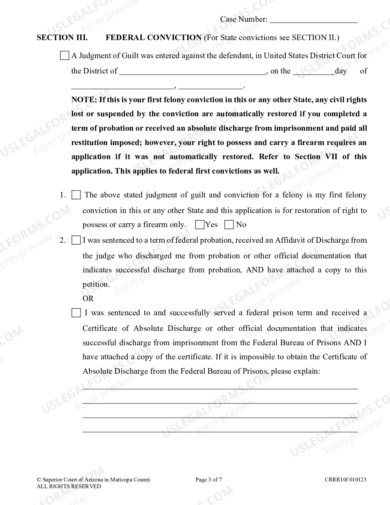 Preview Application To Restore Civil Rights Set Aside Judgment