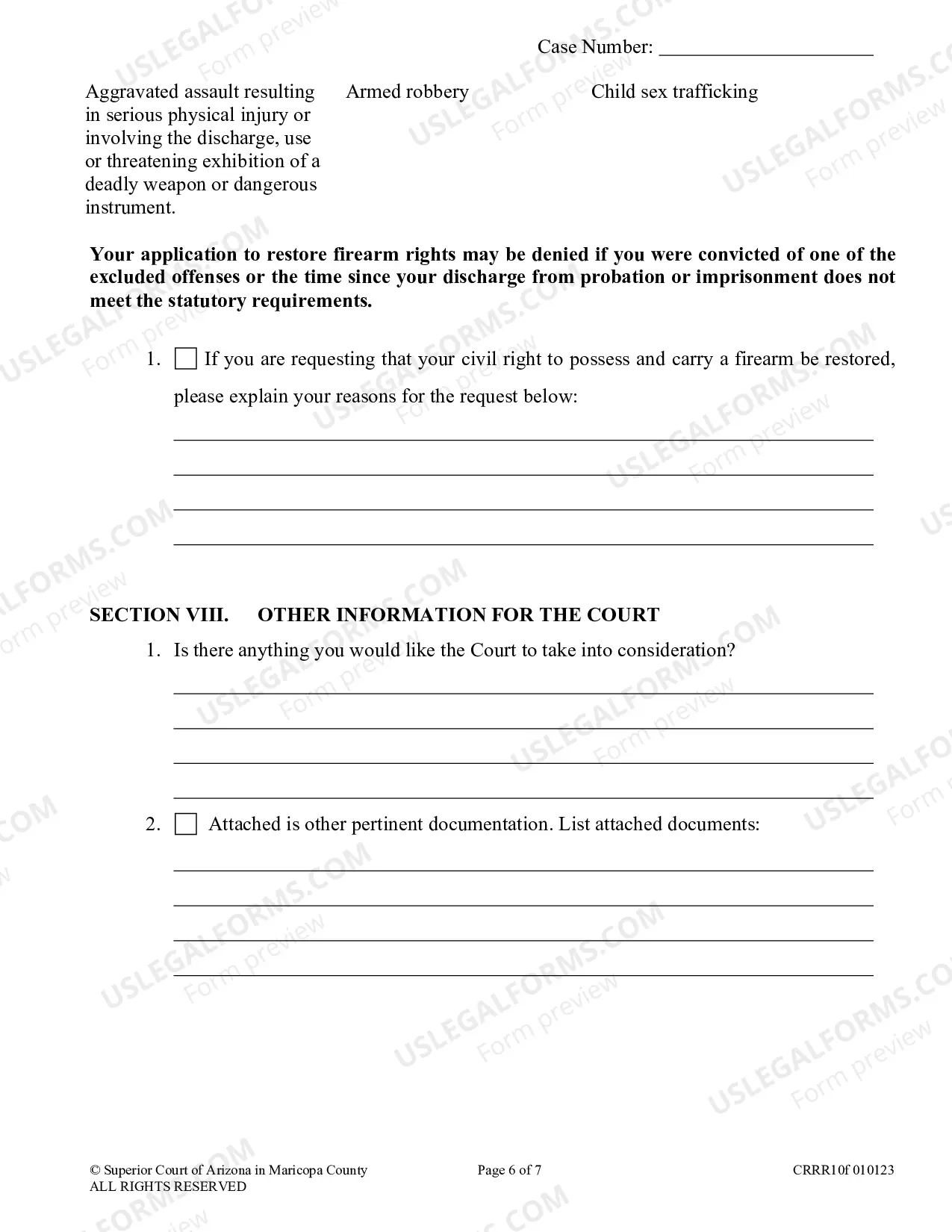 Preview Application To Restore Civil Rights Set Aside Judgment