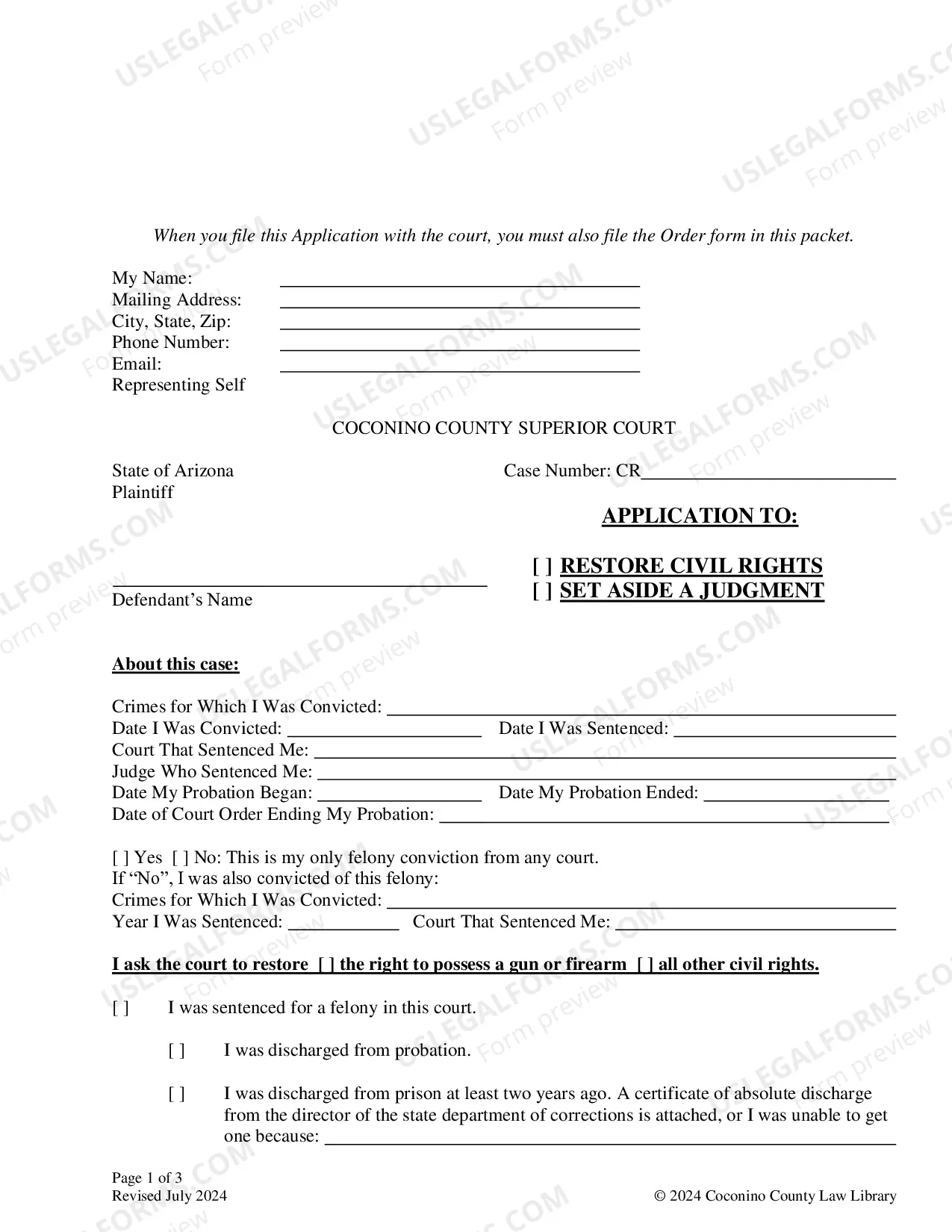 Preview Order To Restore Civil Rights Set Aside Judgment