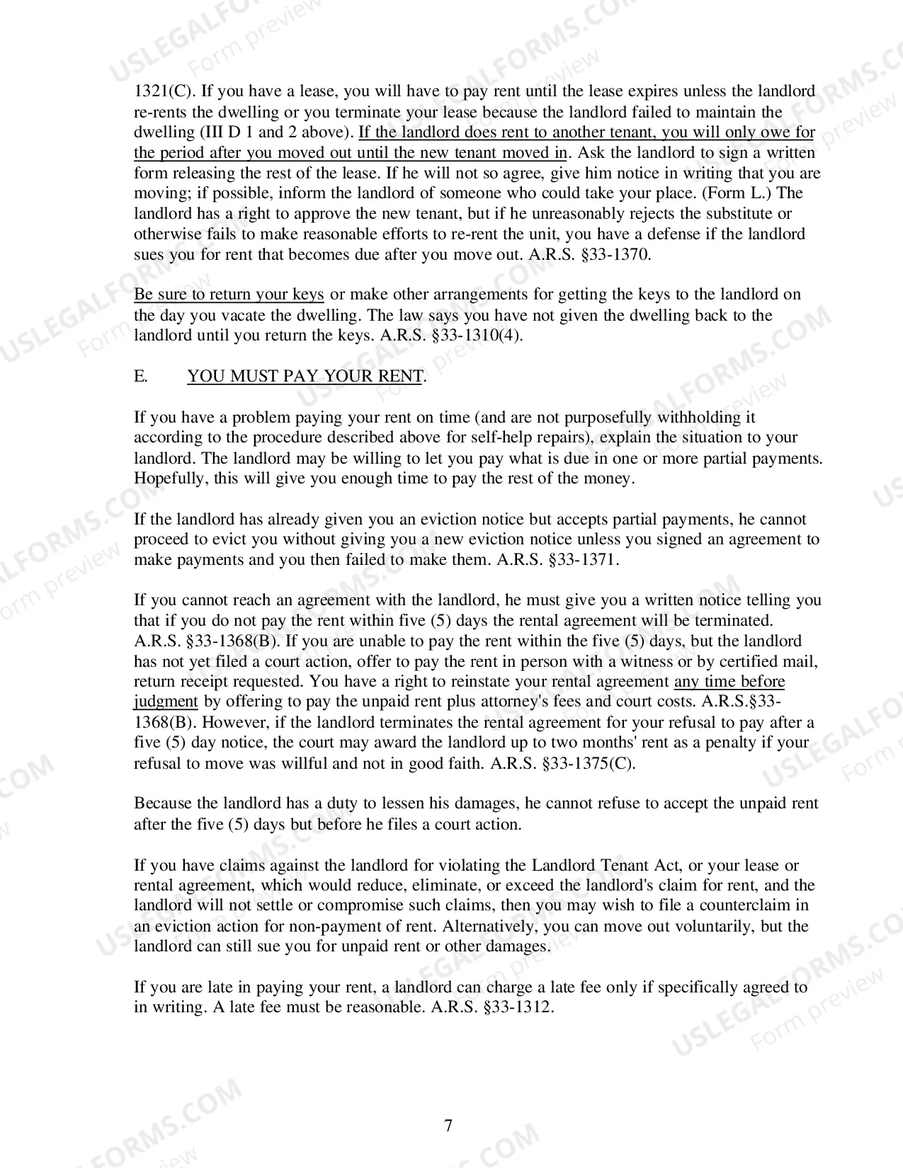 Preview Tenant Rights and Responsibilities