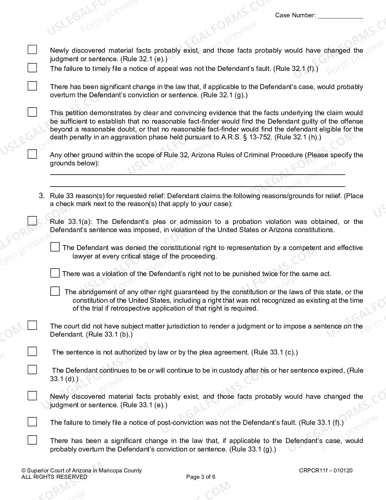 Preview Petition For Post Conviction Relief