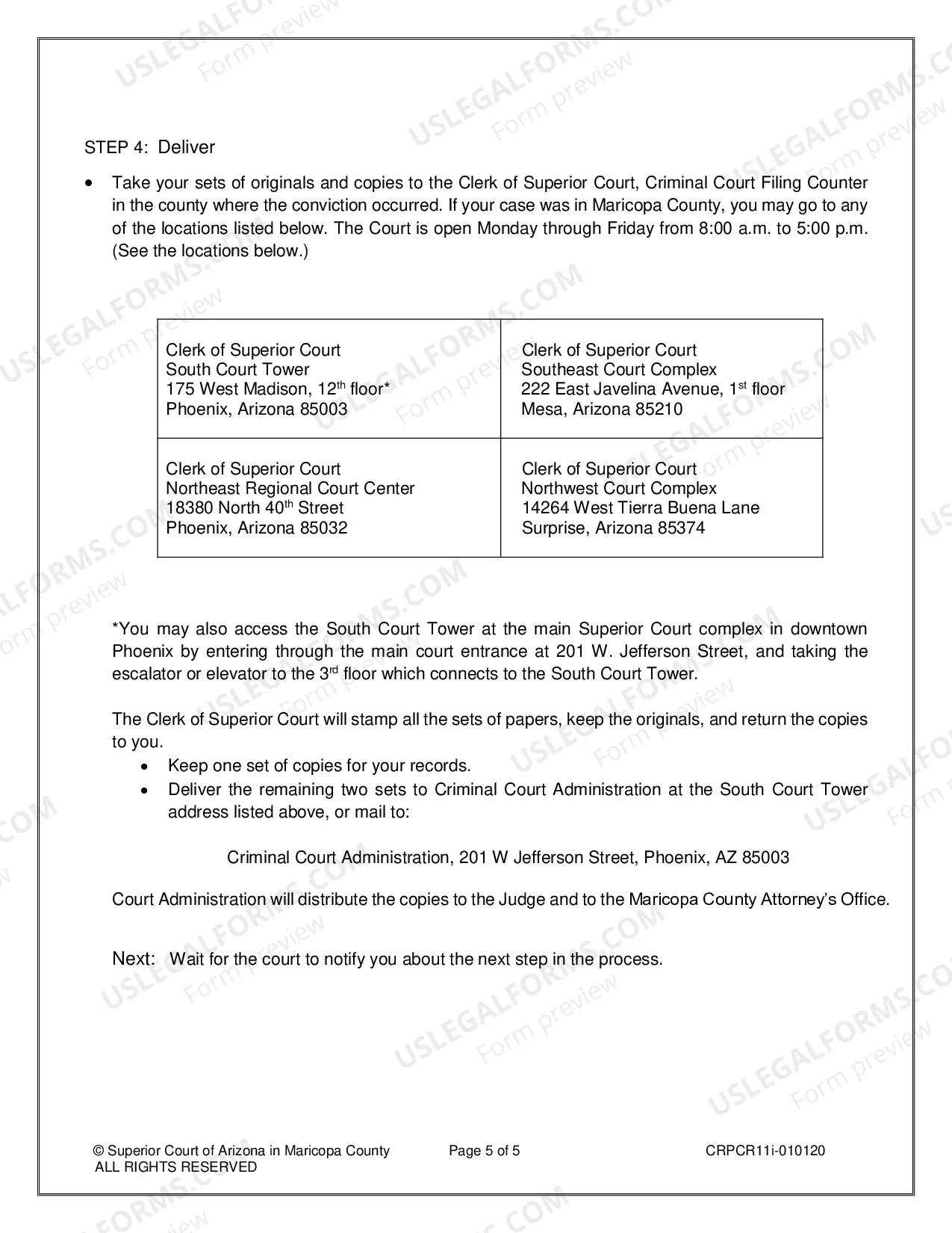 Preview Post-Conviction Relief Form Instructions
