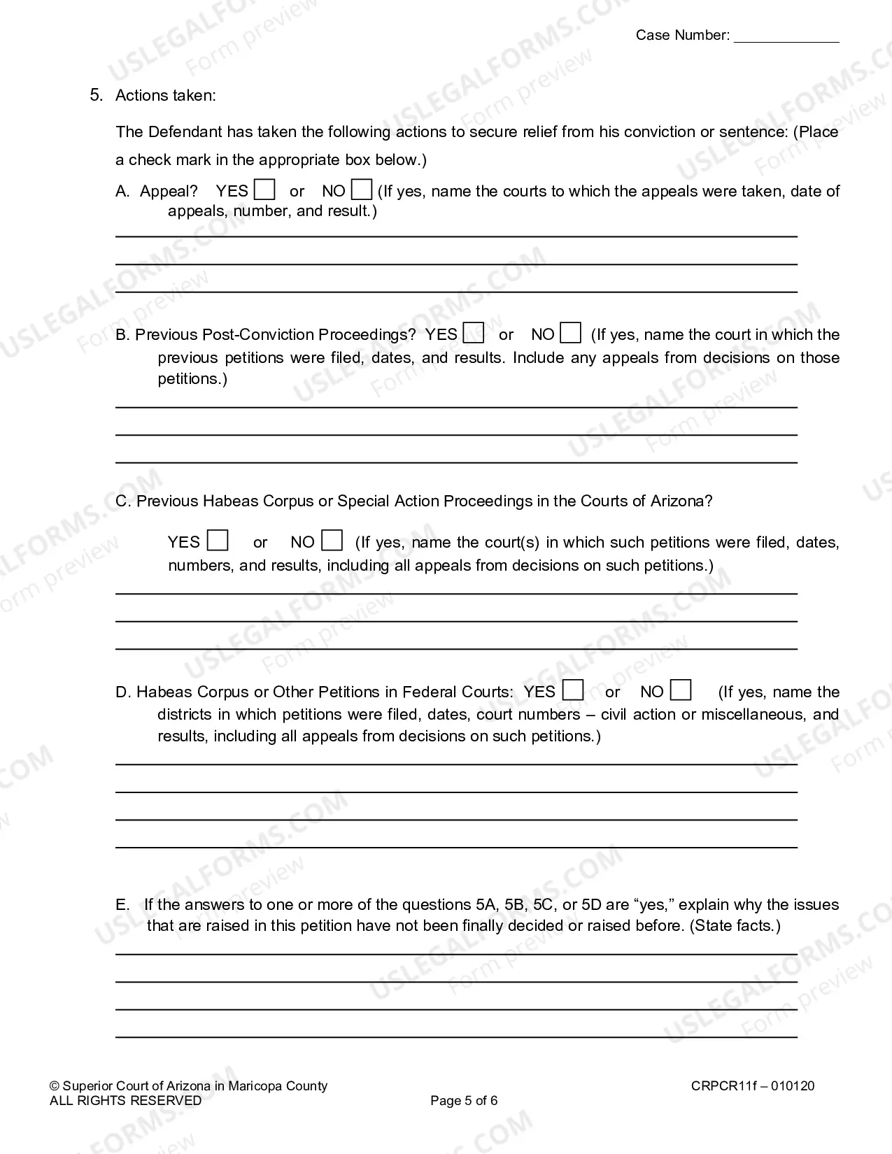 Preview Petition for Post-Conviction Relief