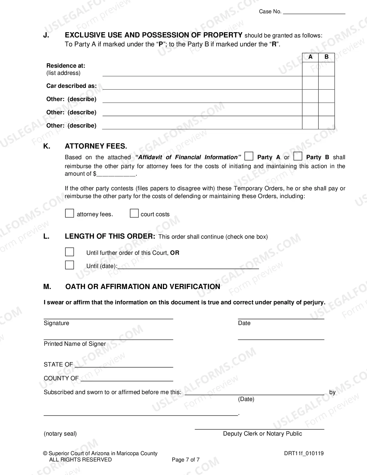 Preview Temporary Order For Child Custody Parenting Time Child Support Or Other