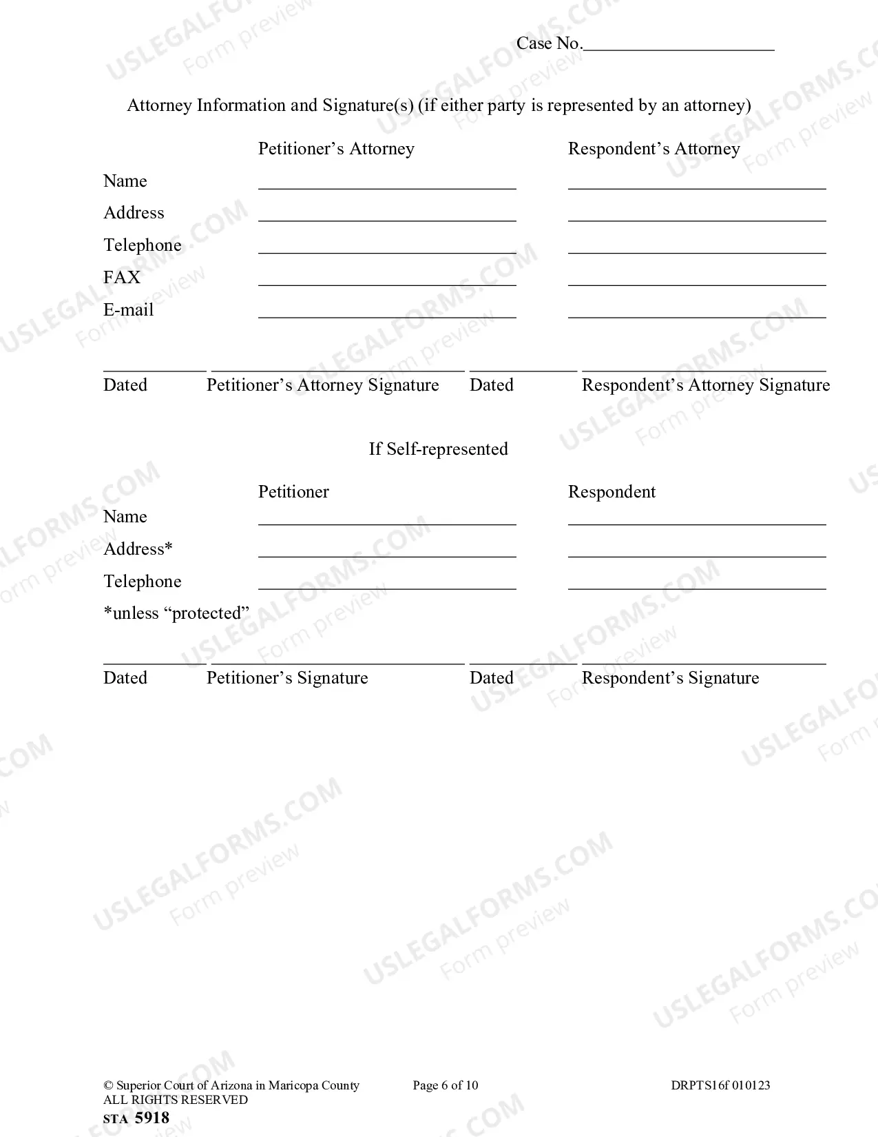 Preview Pre-Trial Statement for Family Court Cases