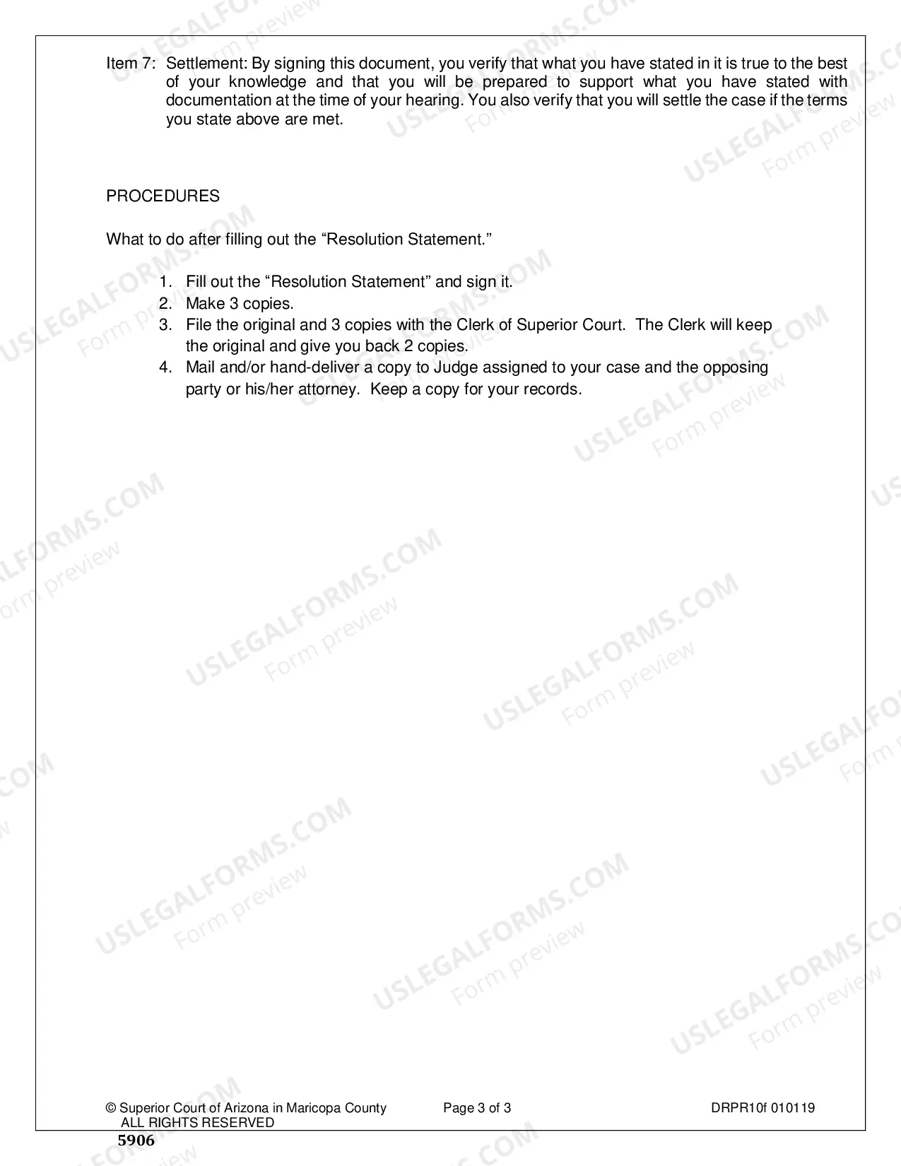 Preview Proposed Paternity Resolution Statement
