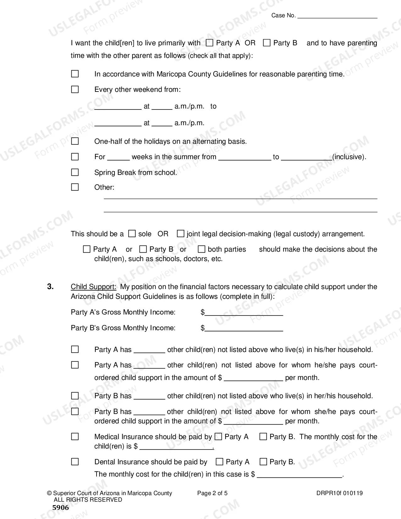 Preview Proposed Paternity Resolution Statement