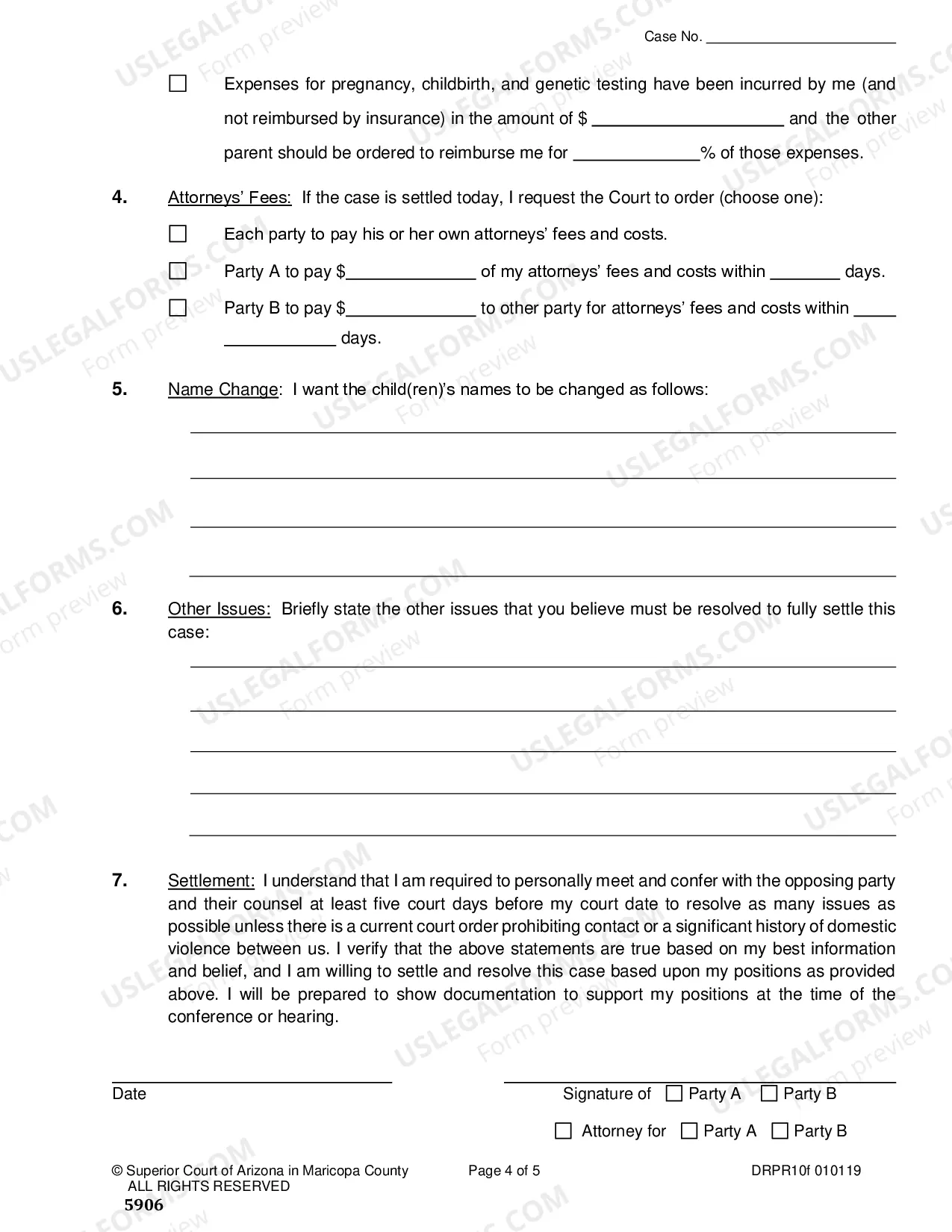 Preview Proposed Paternity Resolution Statement