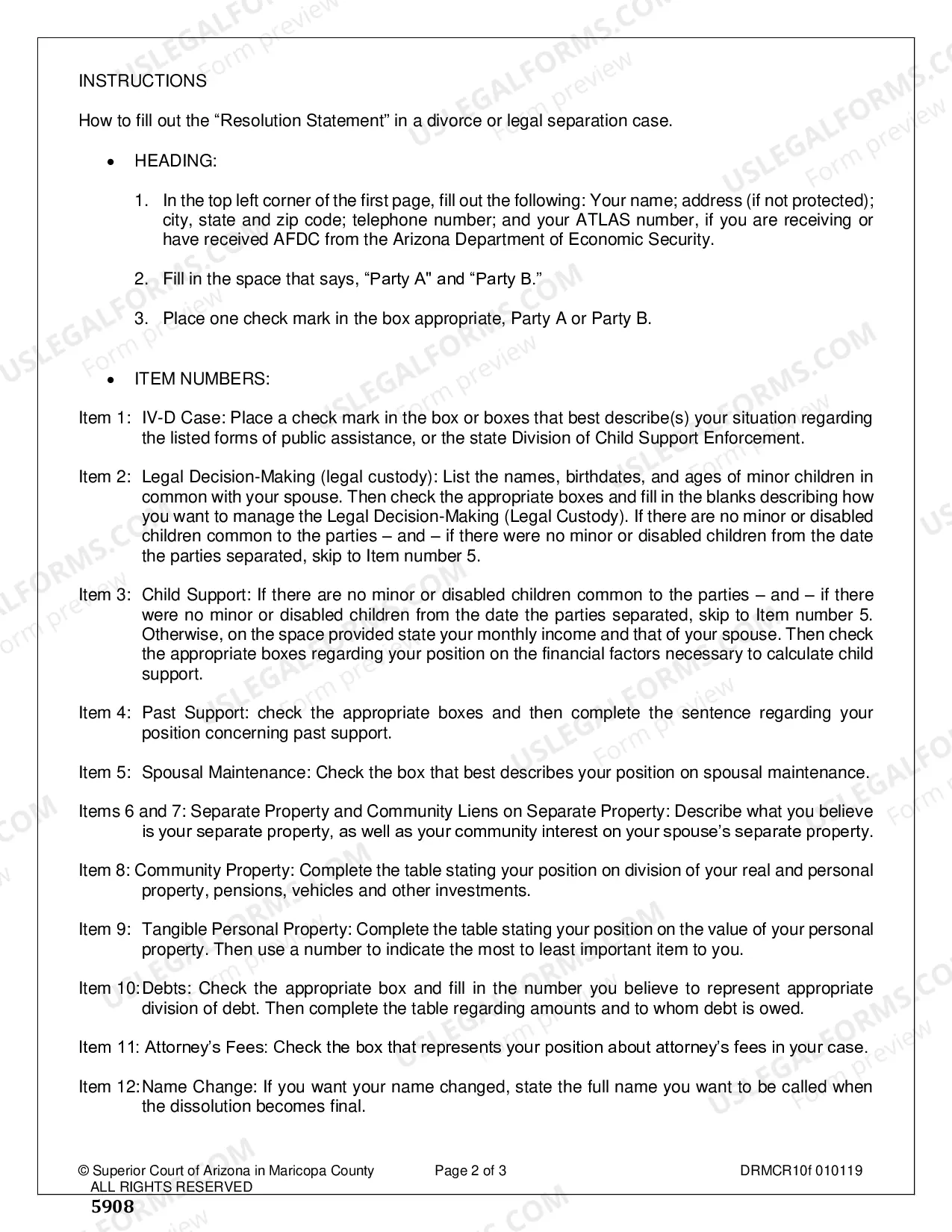 Preview Proposed Resolution Statement