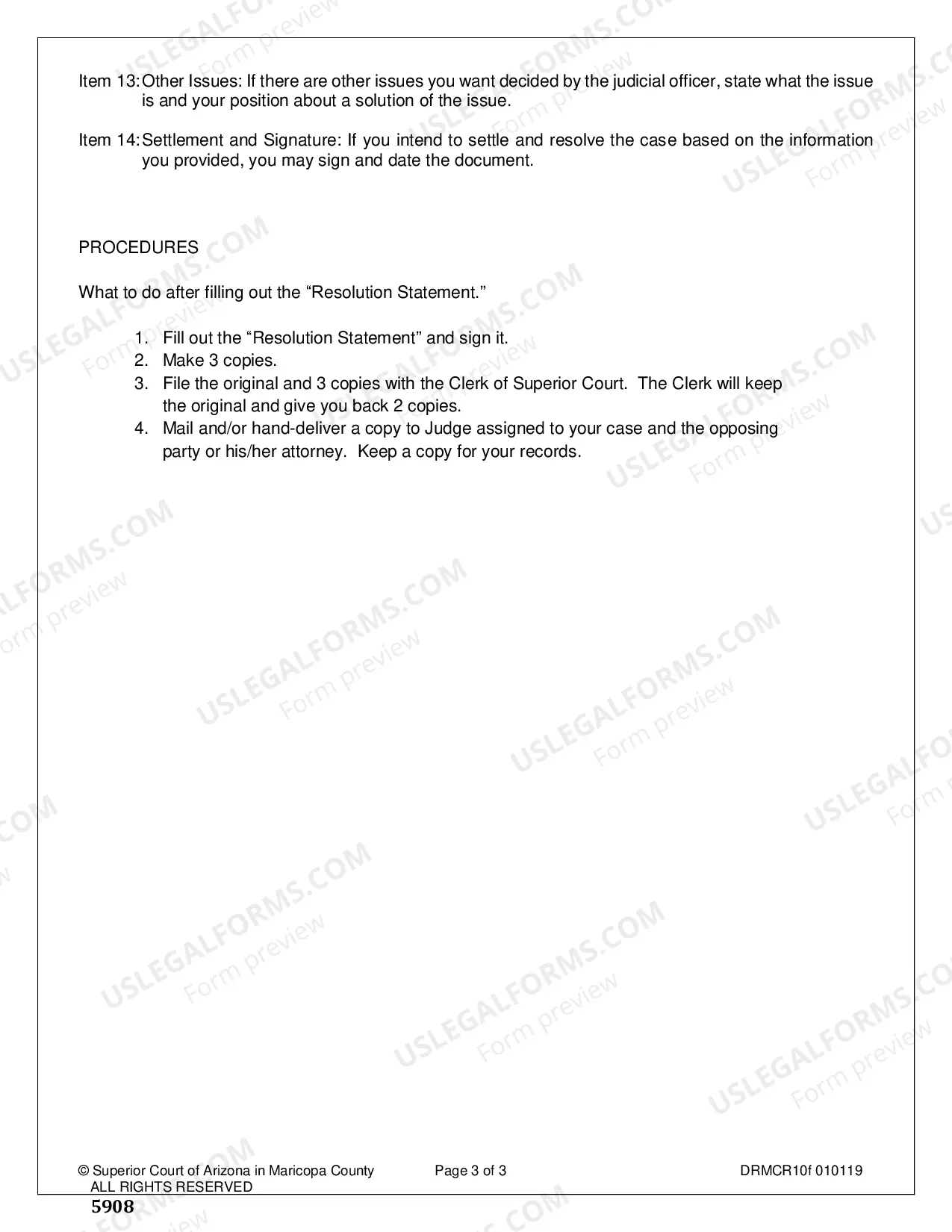 Preview Proposed Resolution Statement