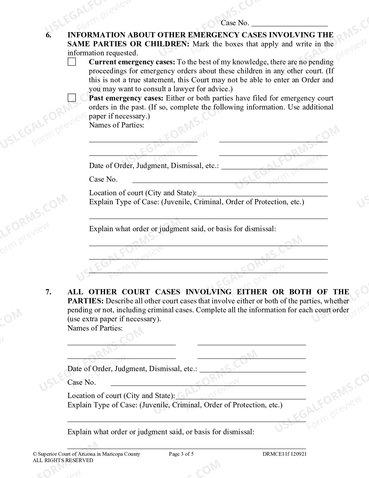 Preview Motion For Post-Decree Temporary Order Without Notice For Modification Of Child Custody Parenting Time Or Other