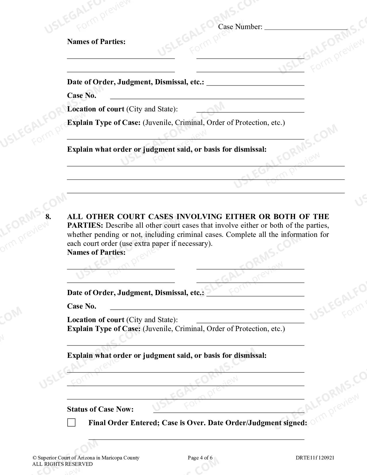 Preview Motion For Pre-Decree Temporary Order Without Notice For Legal Decision Making And Physical Custody
