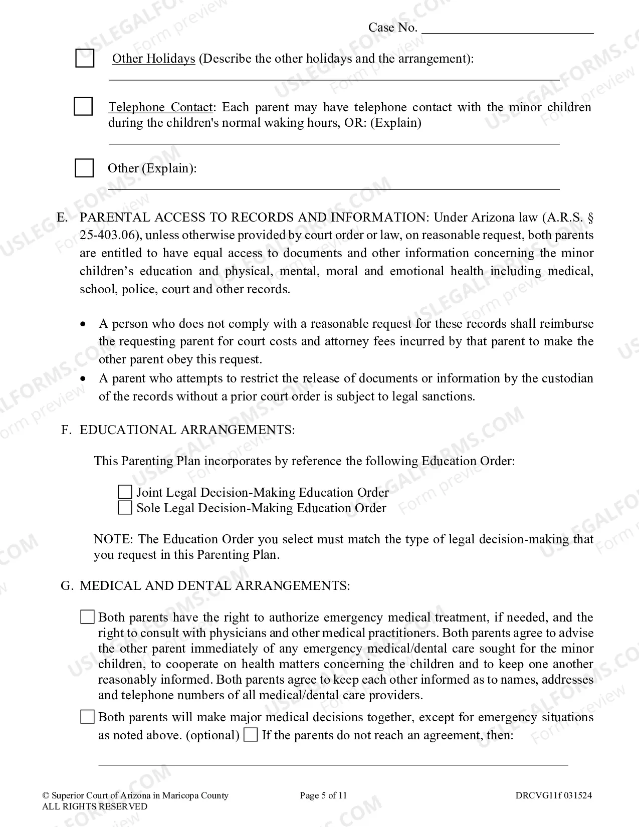 Preview Parenting Plan For Joint Custody With Joint Custody Agreement Or Sole Custody