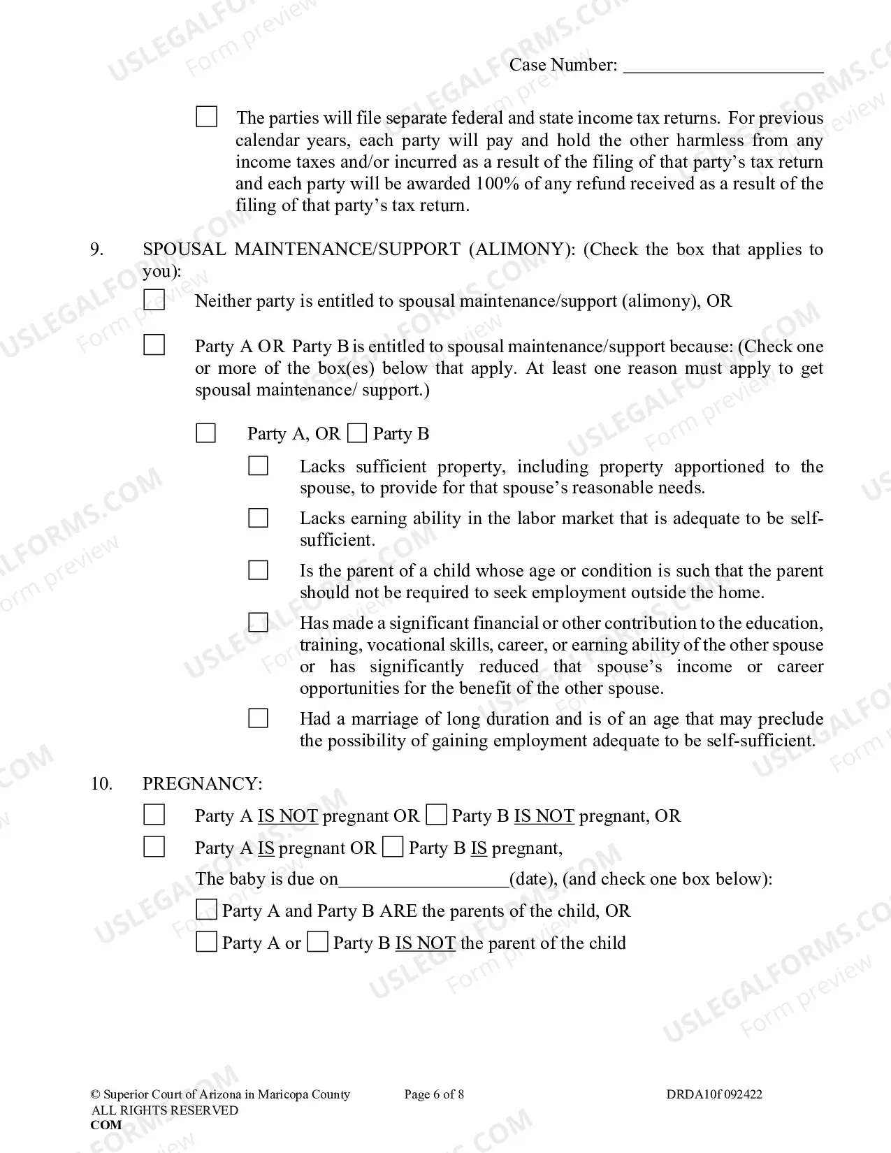 Preview Petition For Dissolution Of (Non Covenant) Marriage Without Children