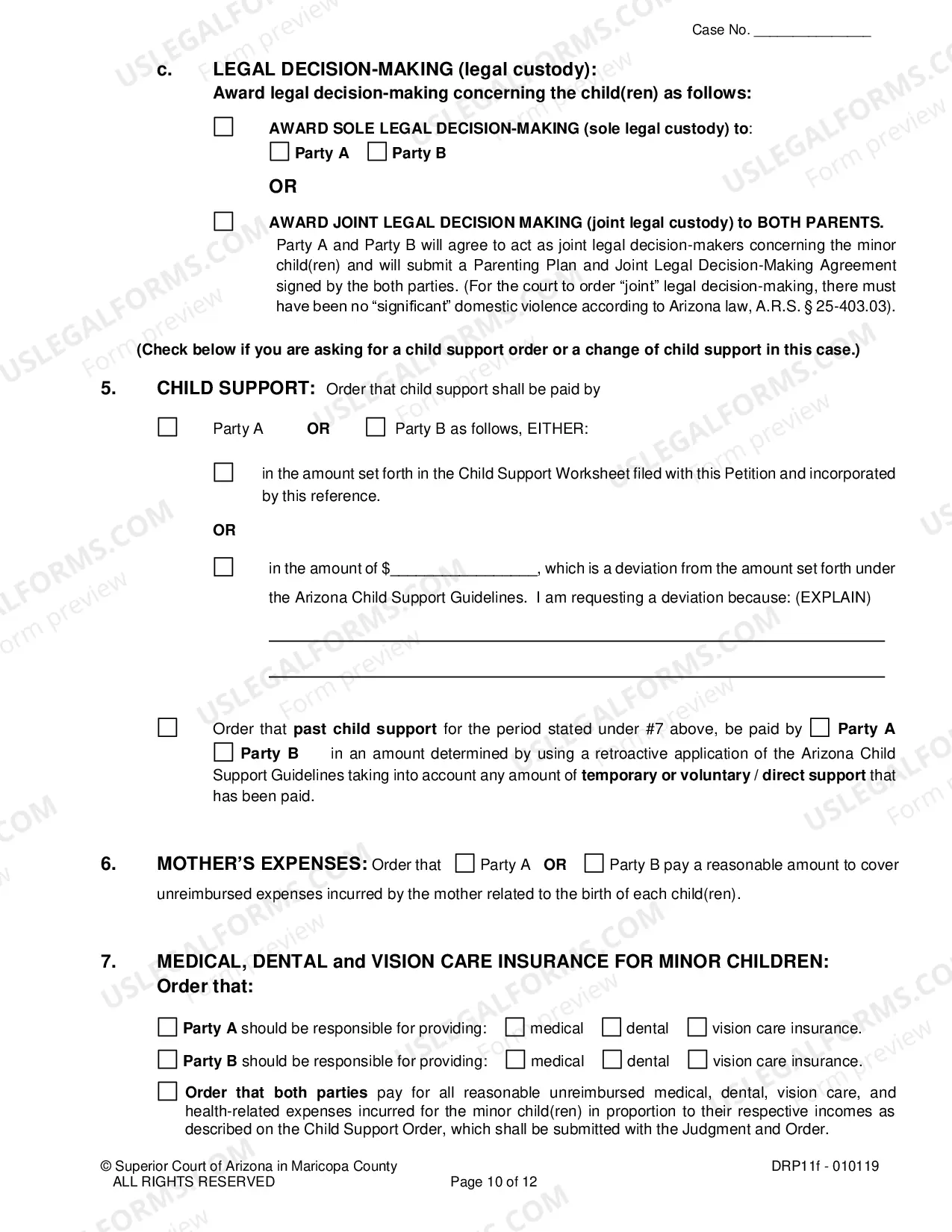 Preview Petition For Paternity Child Custody Parenting Time And Child Support