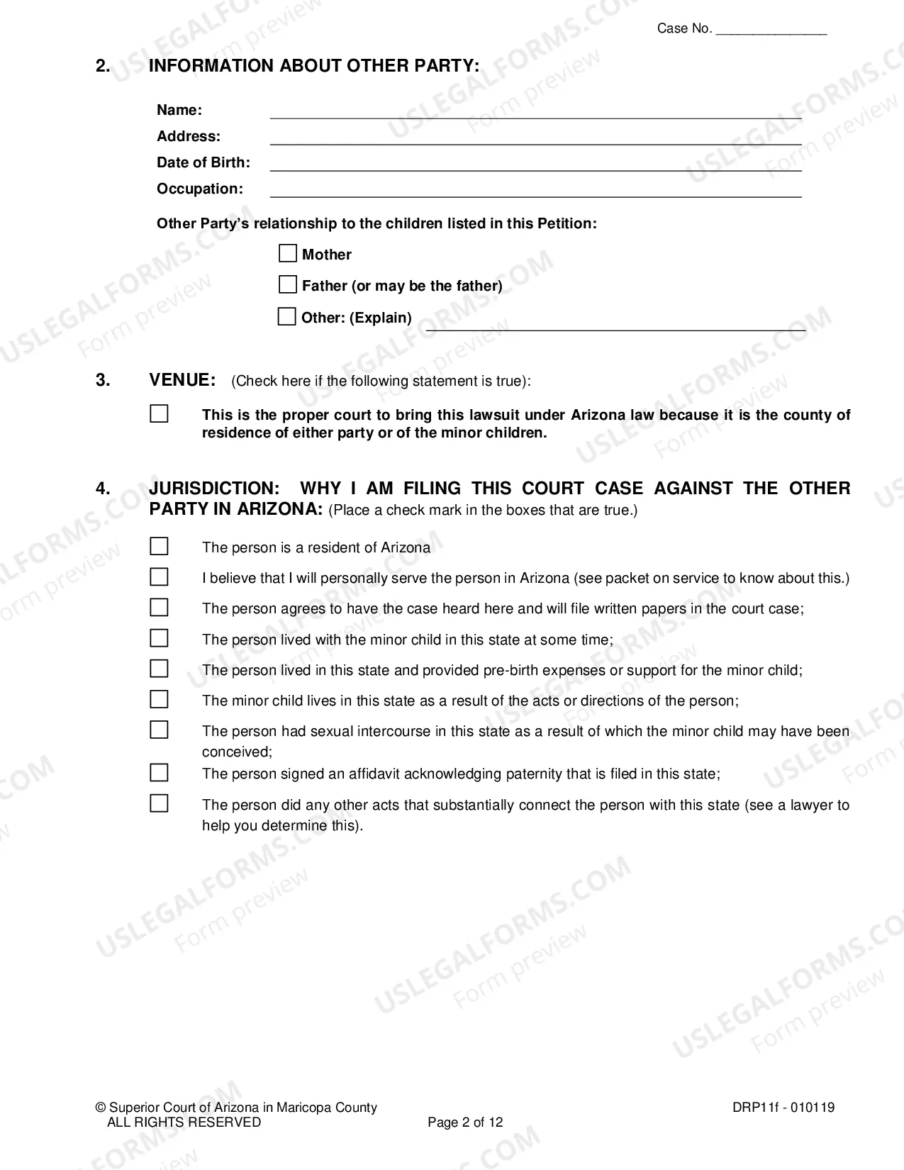 Preview Petition For Paternity Child Custody Parenting Time And Child Support