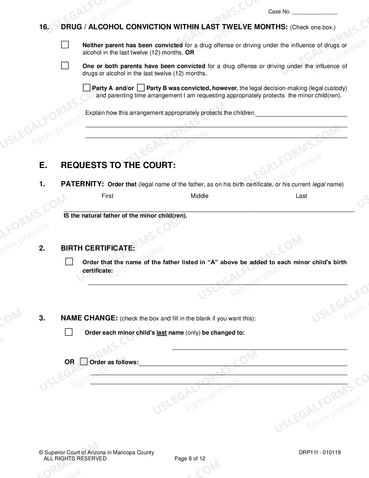 Preview Petition For Paternity Child Custody Parenting Time And Child Support