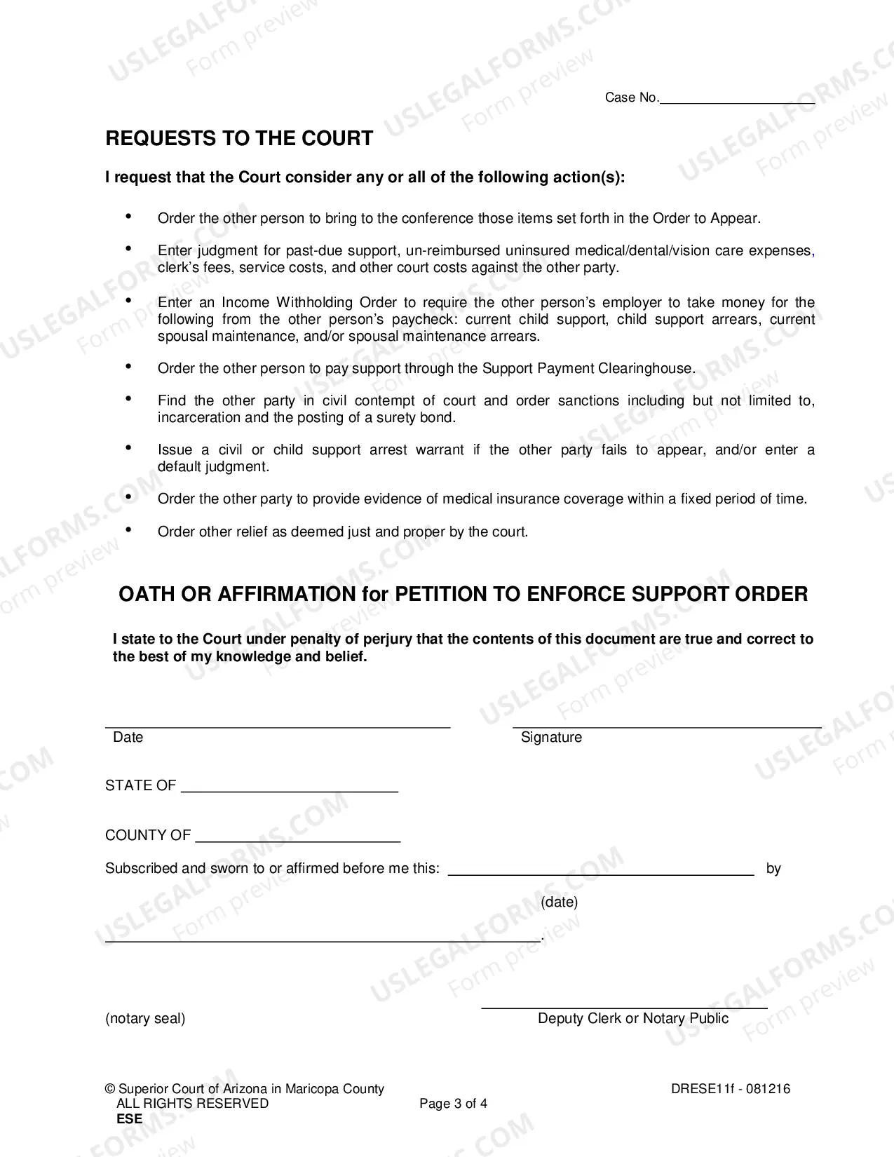 Preview Petition To Enforce