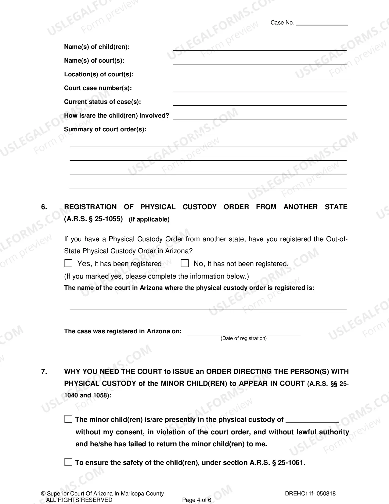 Preview Petition To Enforce Child Custody Determination