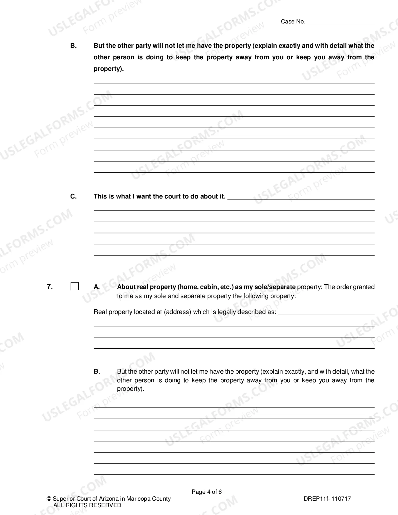 Preview Petition To Enforce Court Order About Division of Property