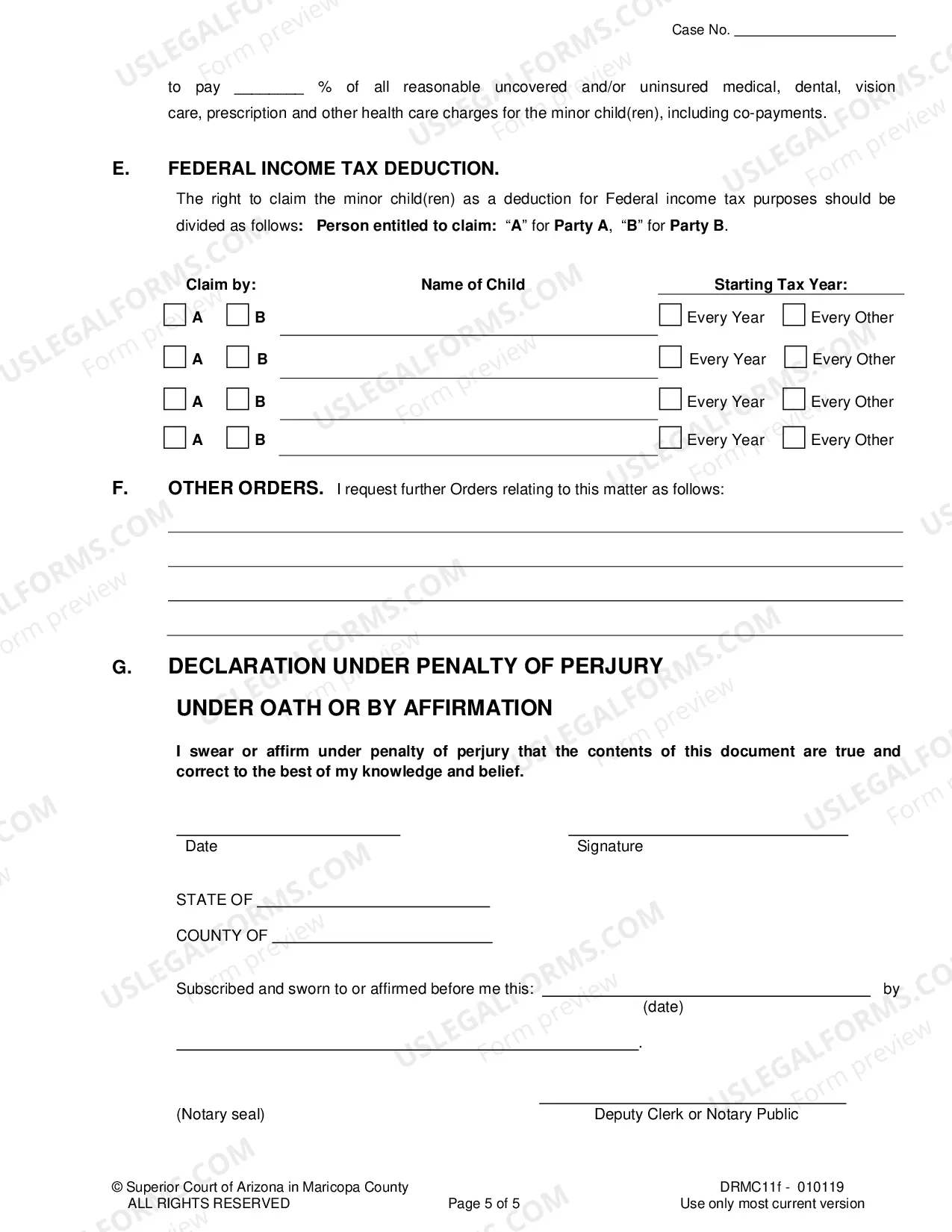 Preview Petition To Modify Legal Decision Making Custody Parenting Time And Child Support