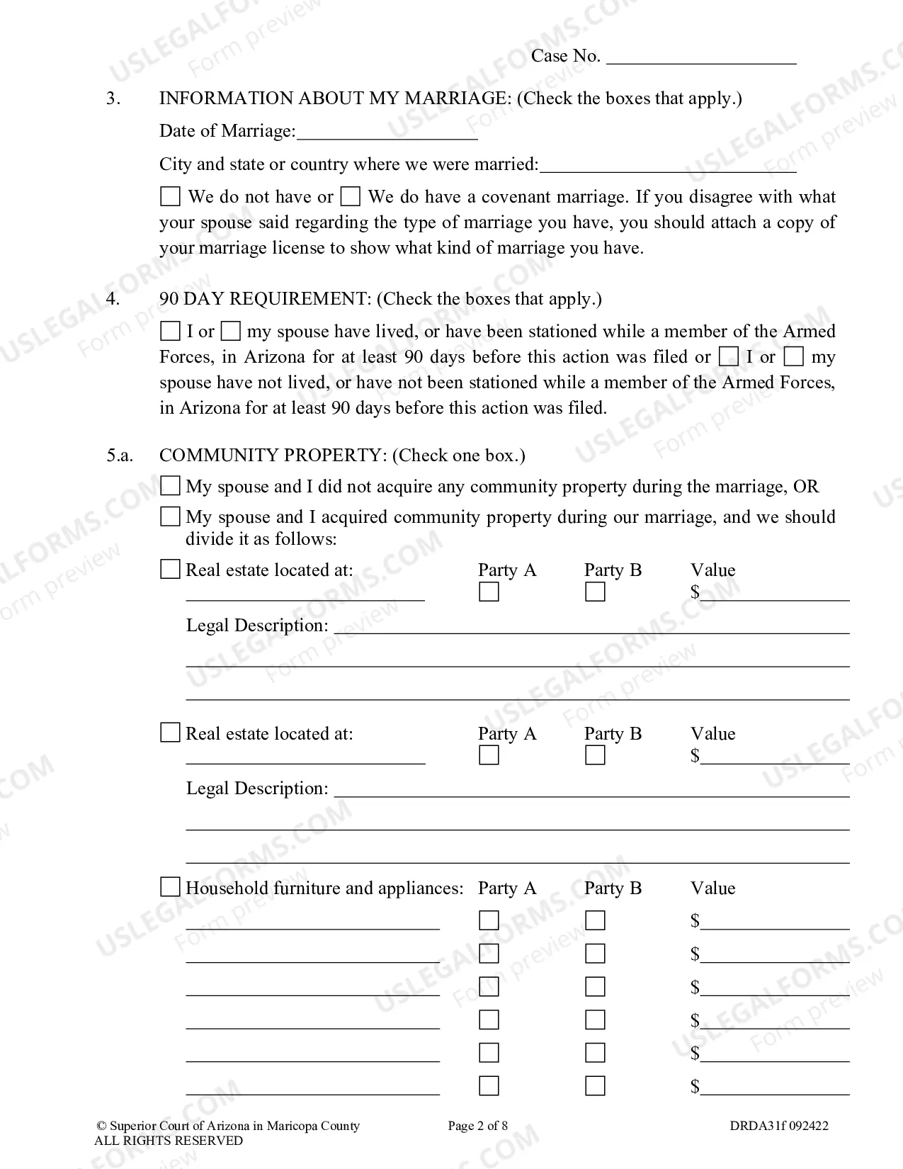 Preview Response To Petition For Dissolution Of Marriage Without Children