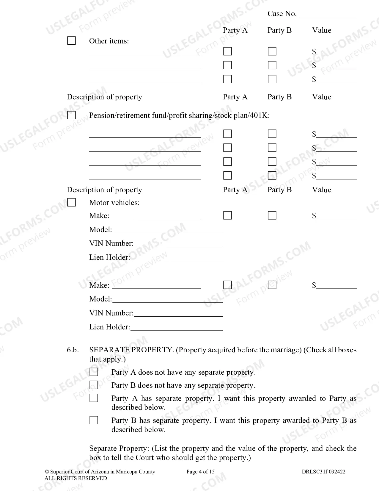 Preview Response to Petition for Legal Separation With Minor Children