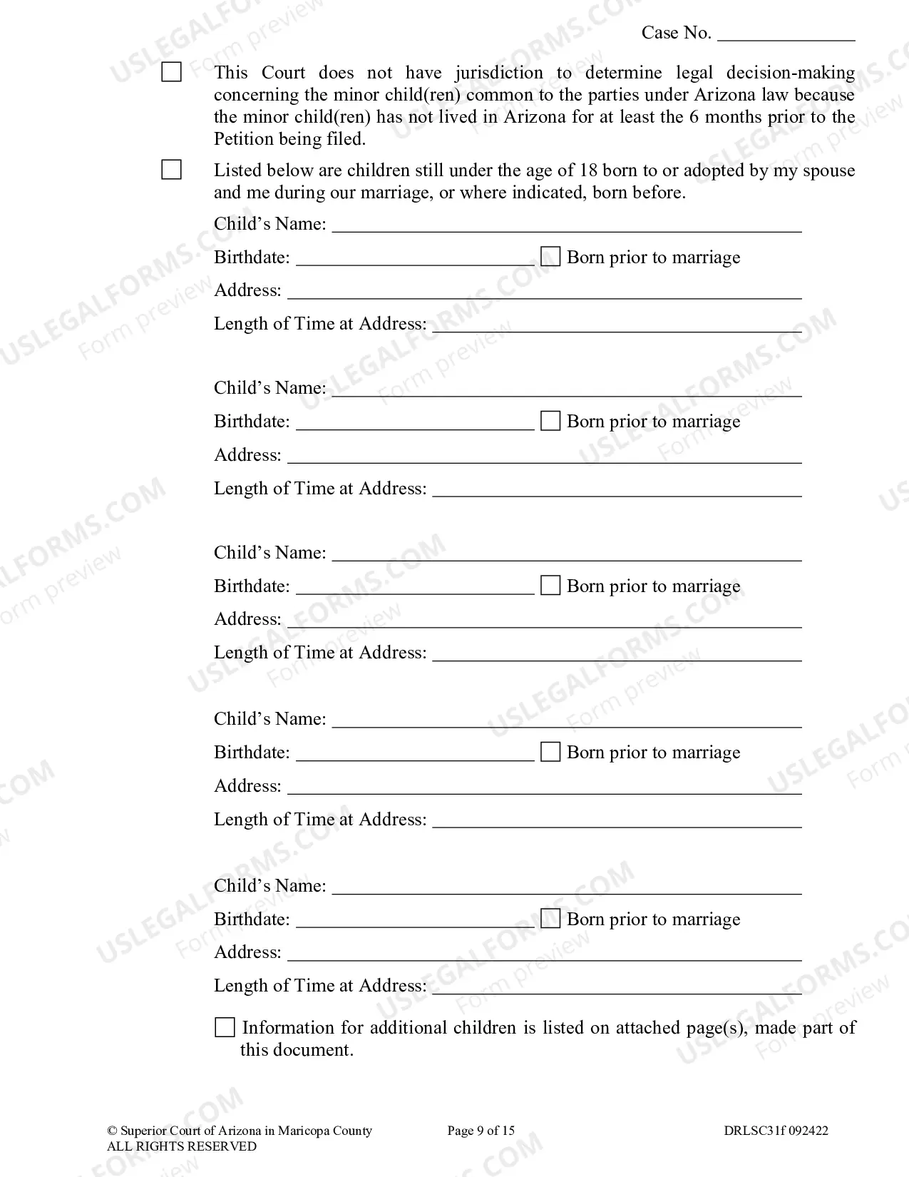 Preview Response to Petition for Legal Separation With Minor Children