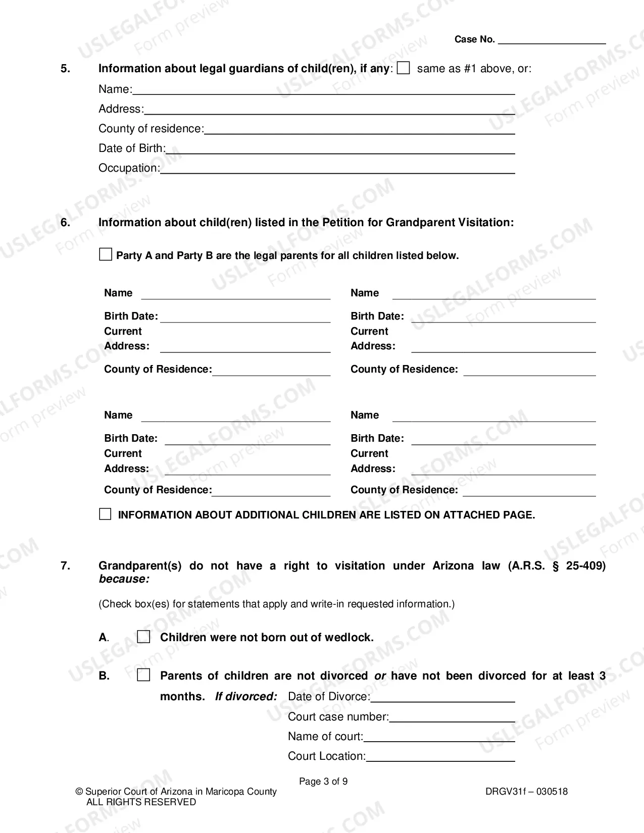Preview Response To Petition For Order For Grandparent Visitation