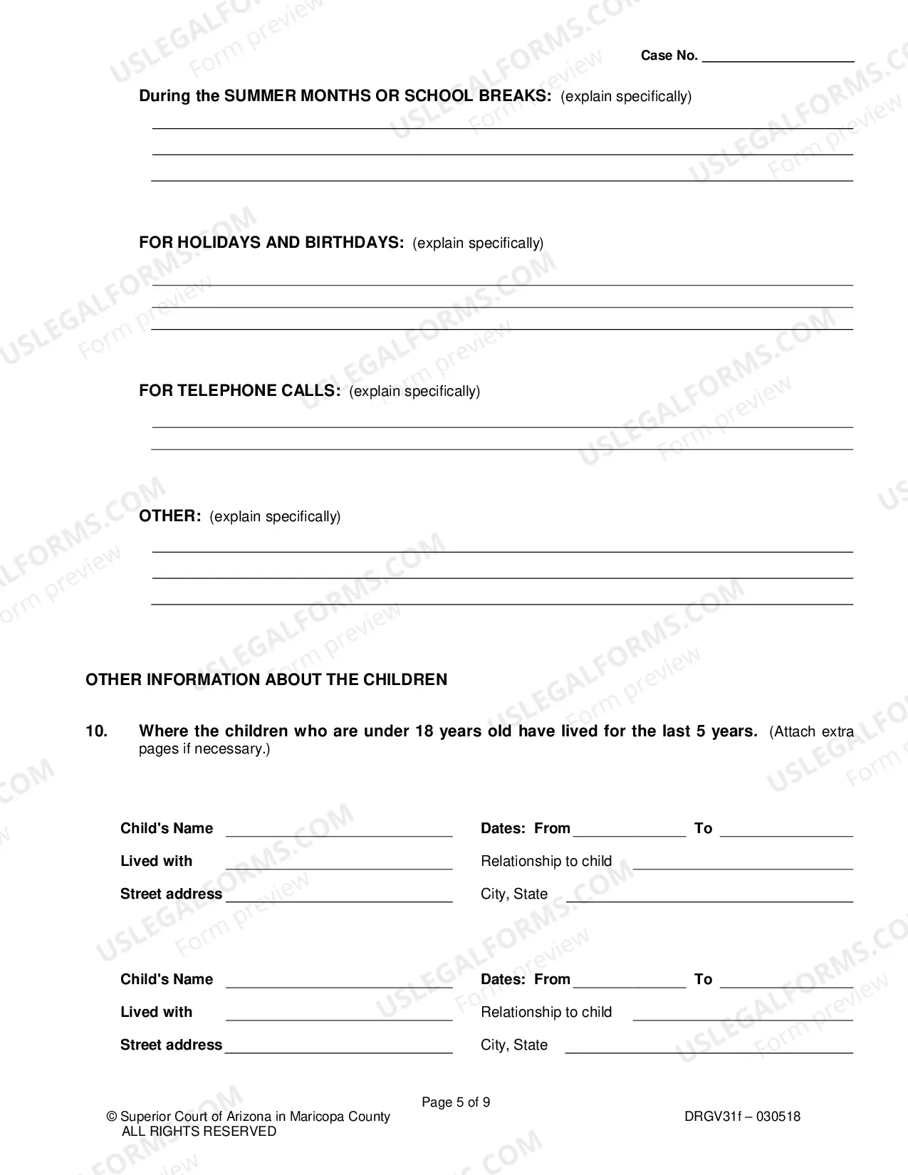 Preview Response To Petition For Order For Grandparent Visitation