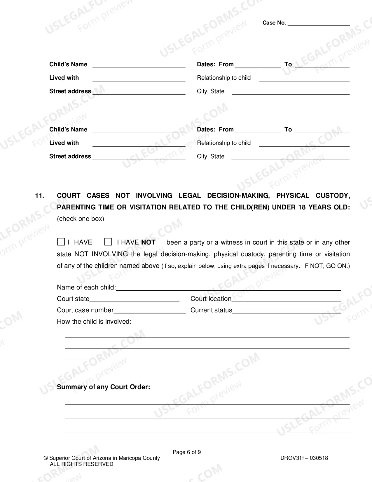 Preview Response To Petition For Order For Grandparent Visitation