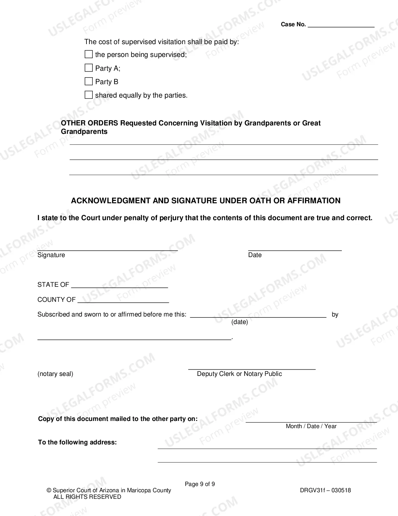 Preview Response To Petition For Order For Grandparent Visitation