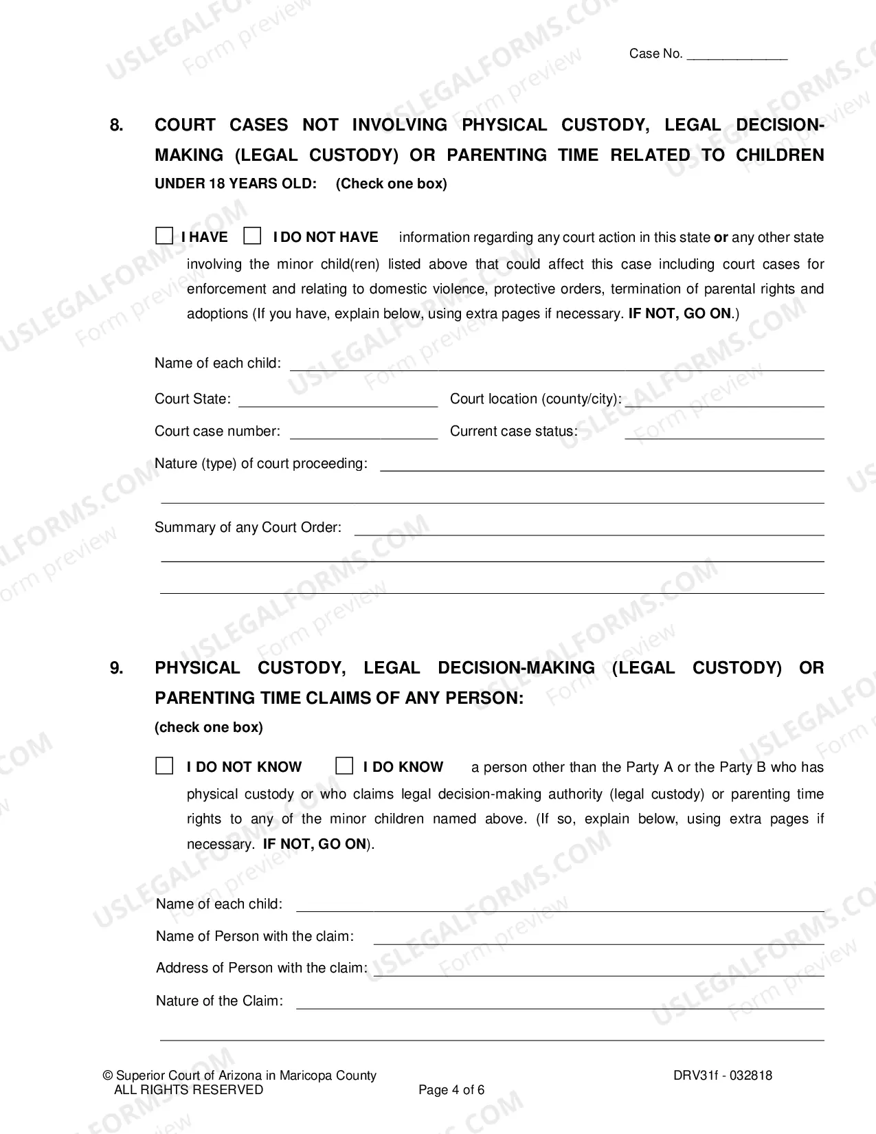 Preview Response To Petition To Establish First Court Order For Parenting Time