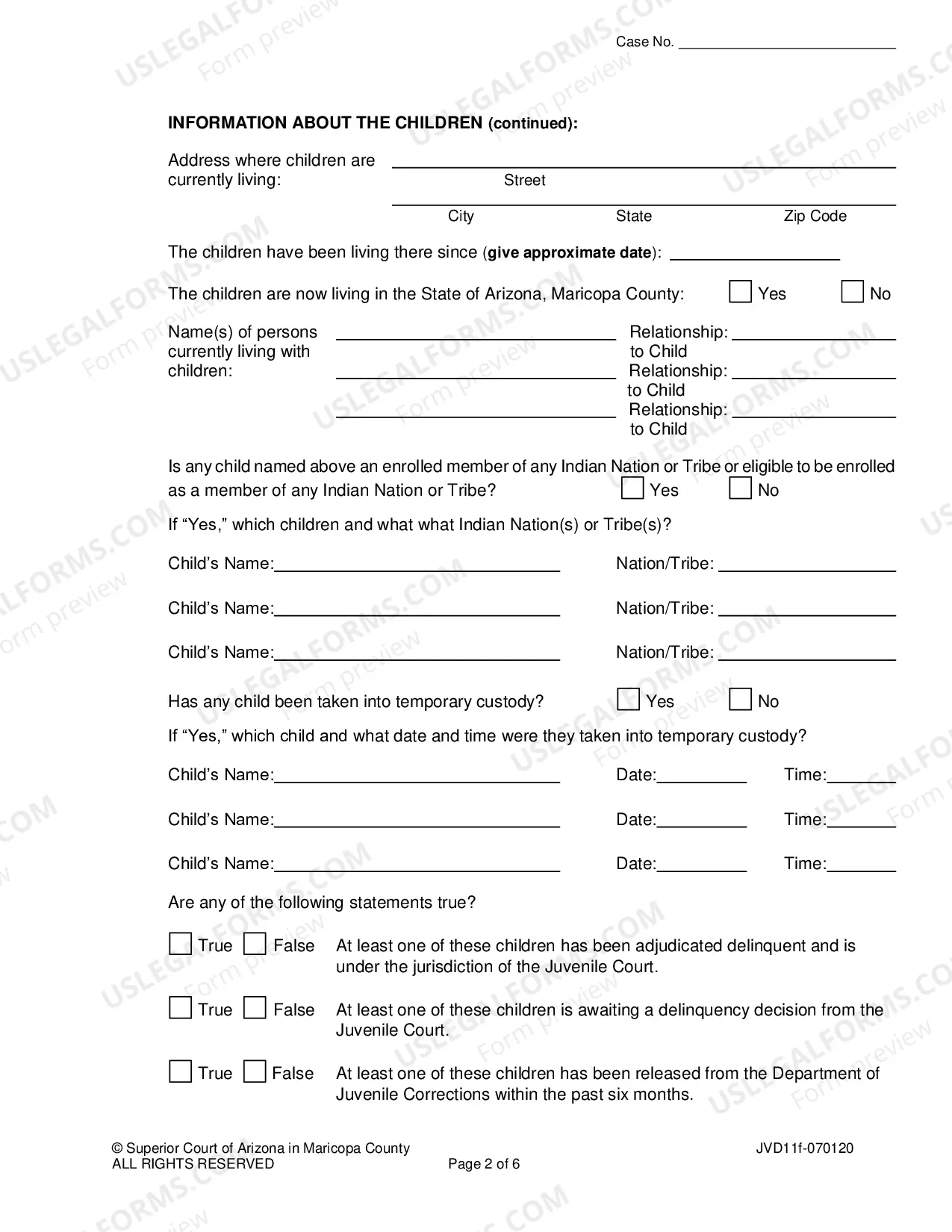 Preview Dependency Petition