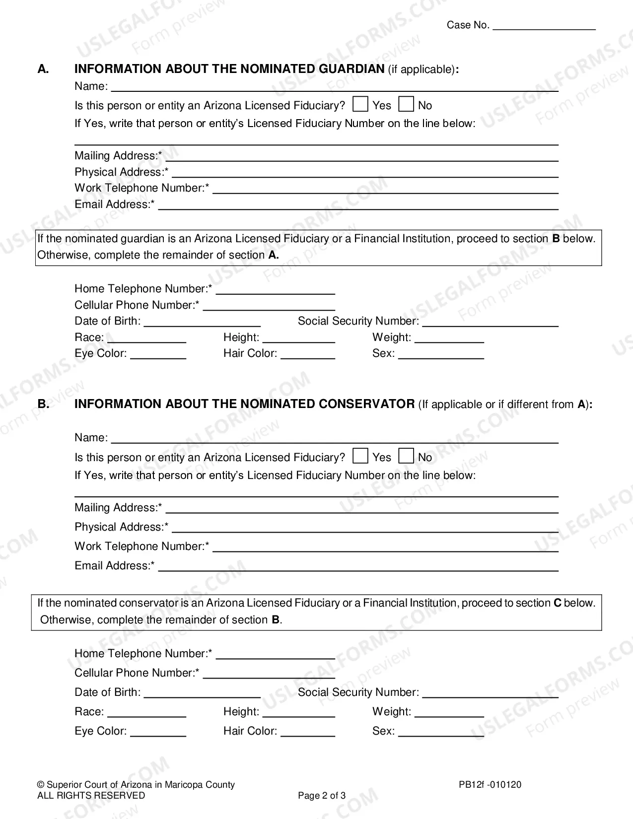 Preview Juvenile Guardianship Information Sheet