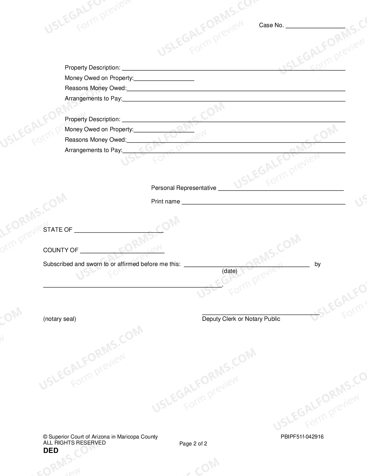 Preview Instrument or Deed of Distribution