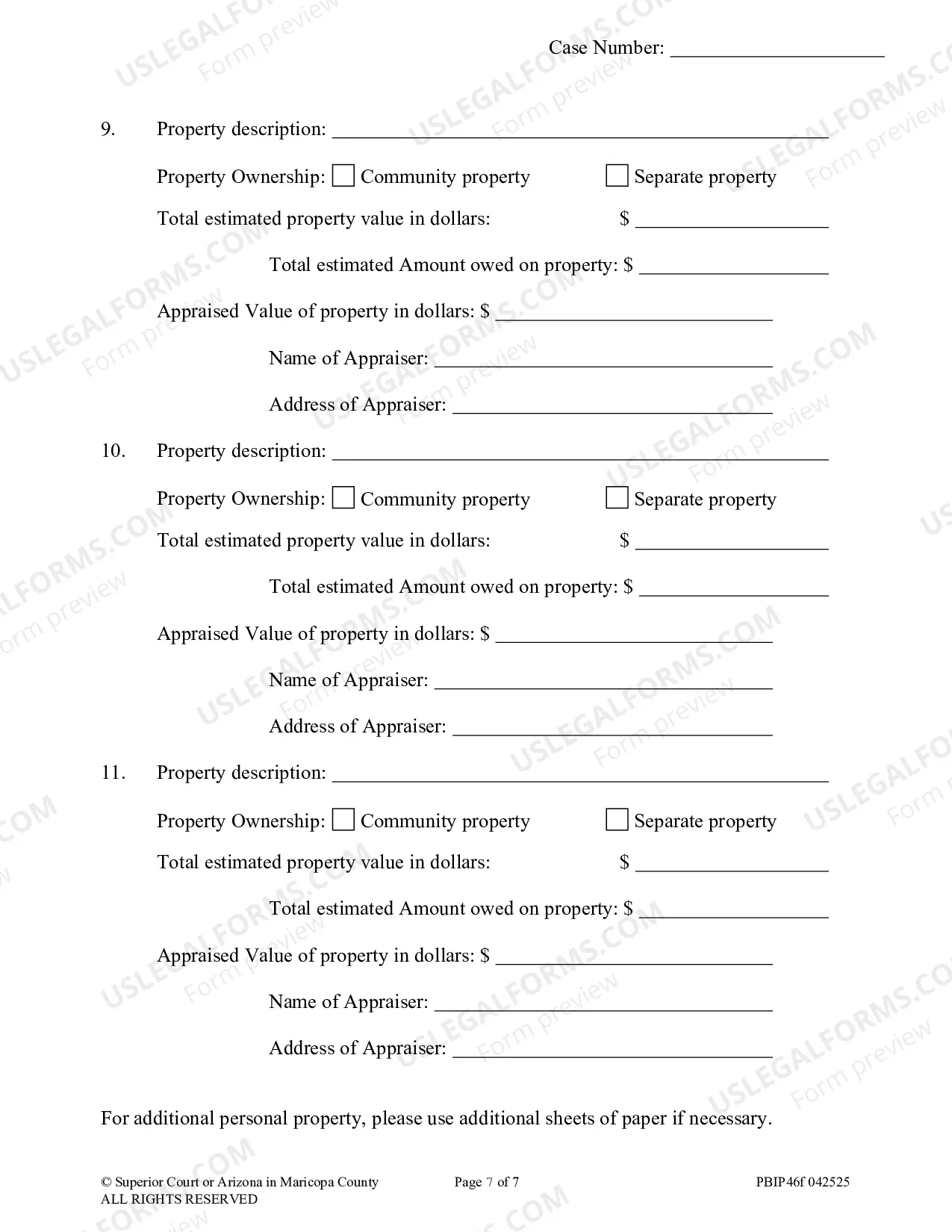 Preview Inventory and Appraisement and Proof of Mailing