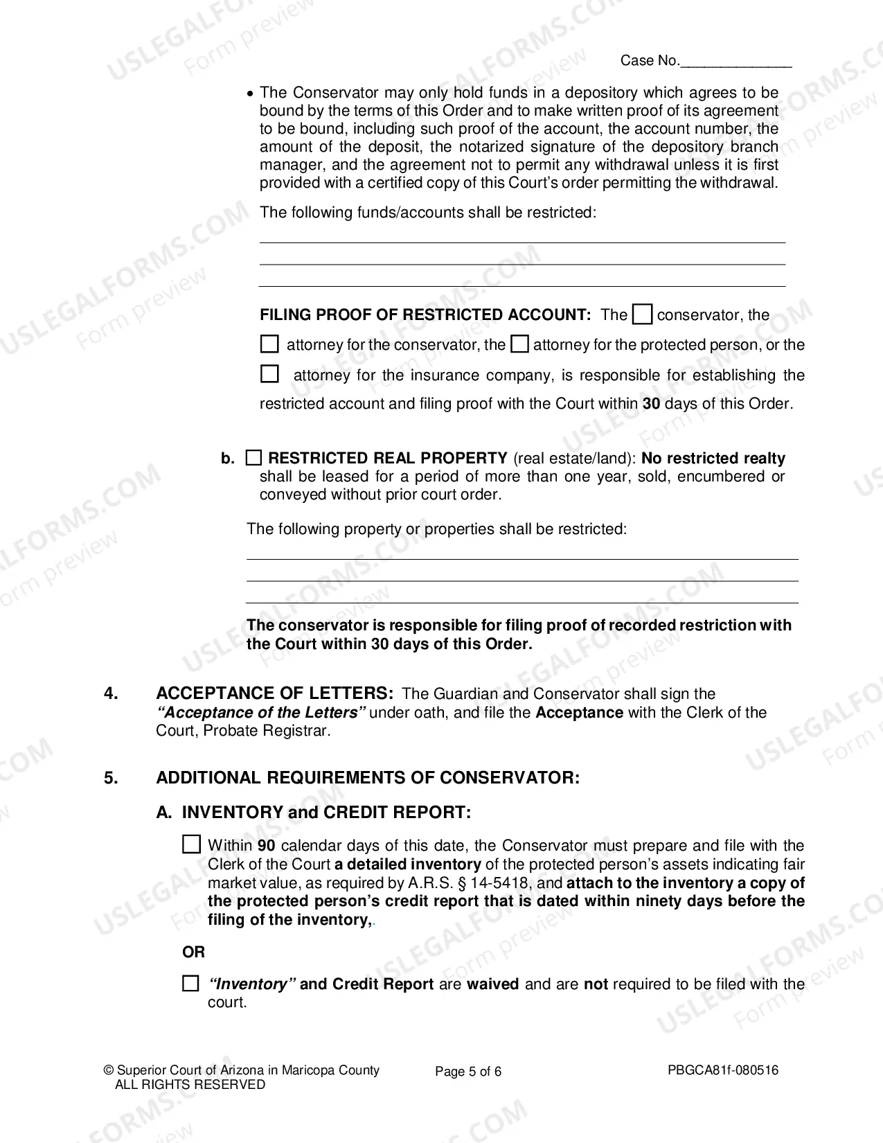 Preview Order Of Appointment Of Permanent Guardian And Conservator Of Adult