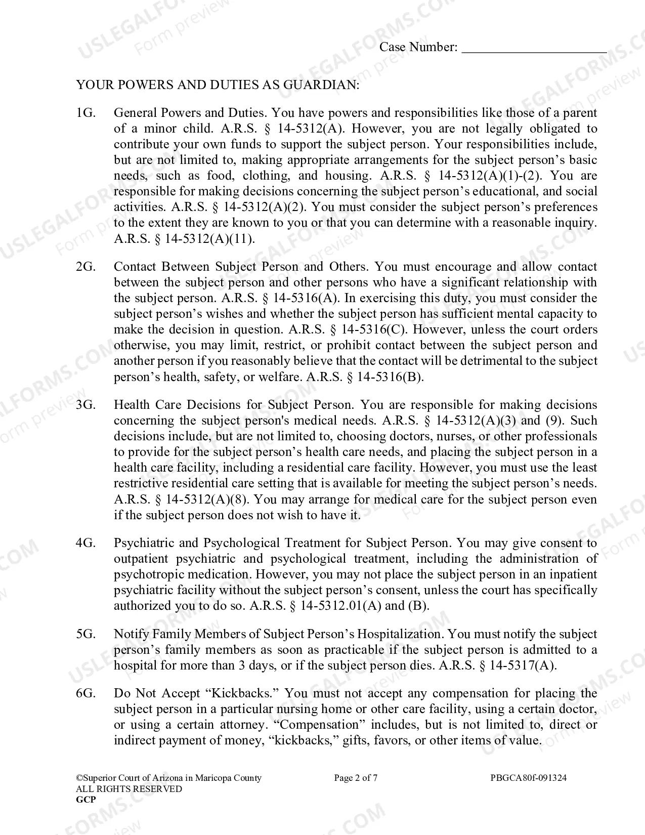 Preview Order To Guardian And Conservator And Acknowledgement