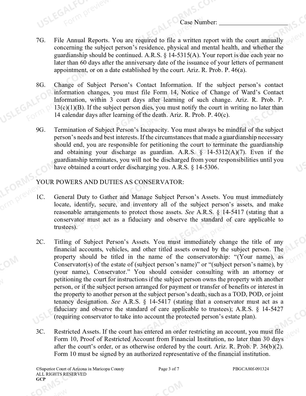 Preview Order To Guardian And Conservator And Acknowledgement
