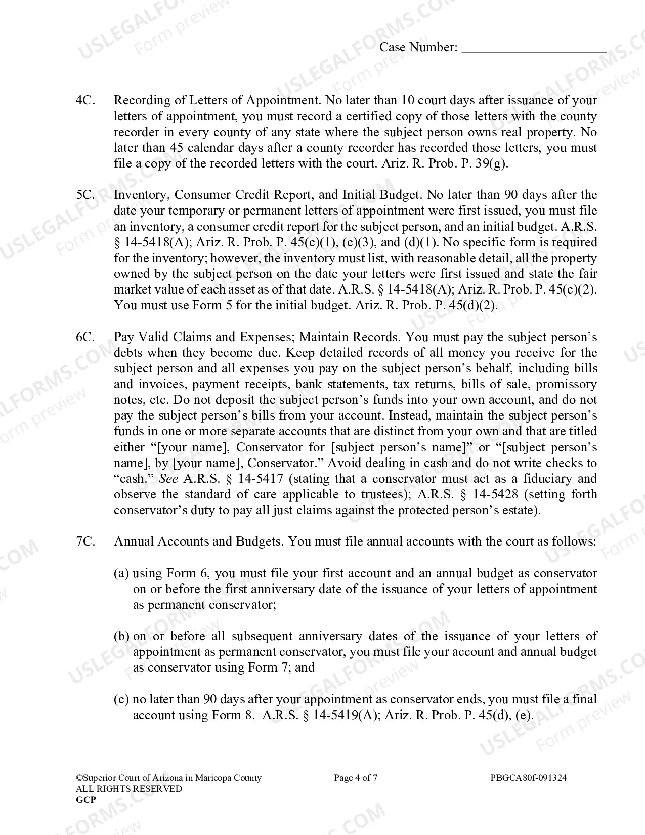Preview Order To Guardian And Conservator And Acknowledgement