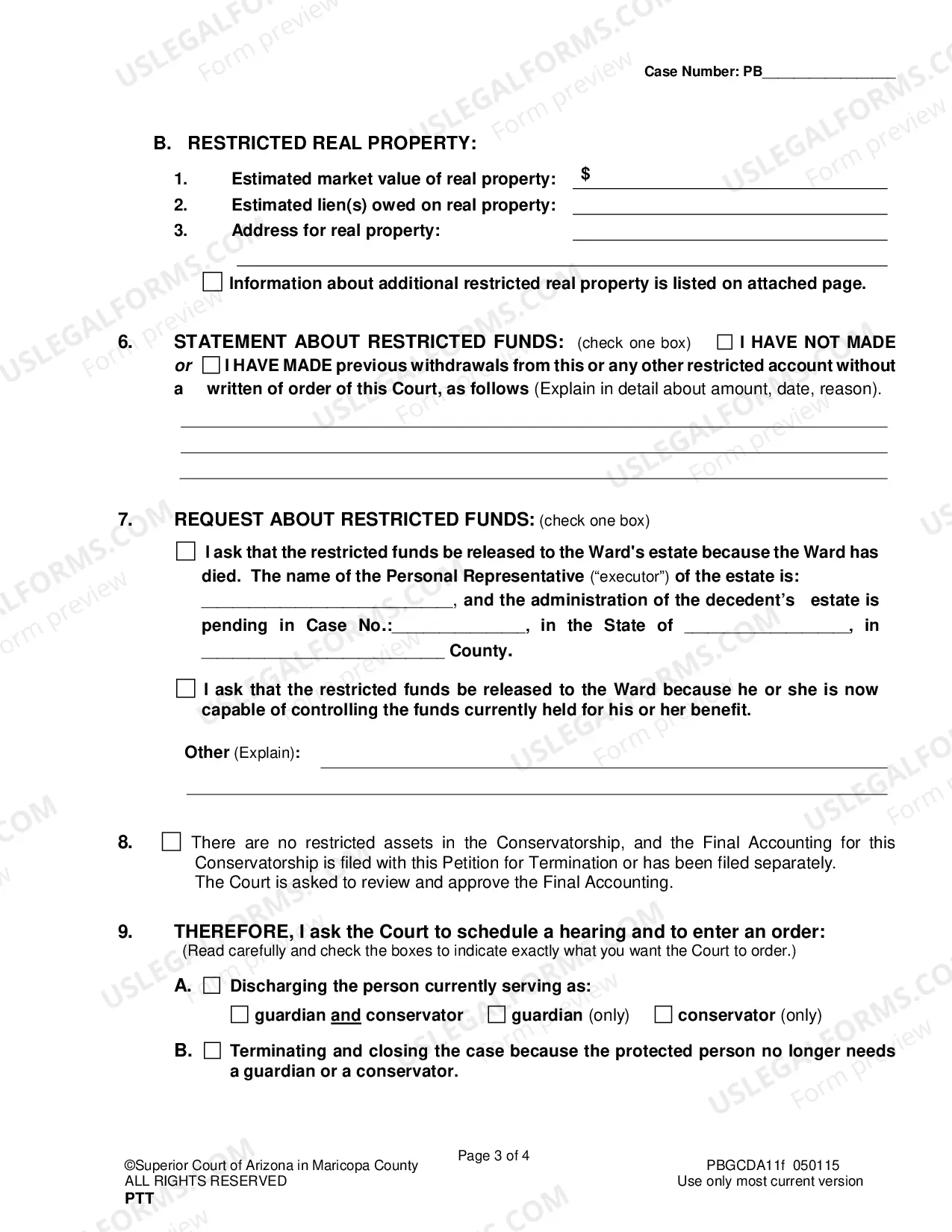 Preview Petition For Discharge And Or Termination Of Guardianship And Conservatorship Of Adult